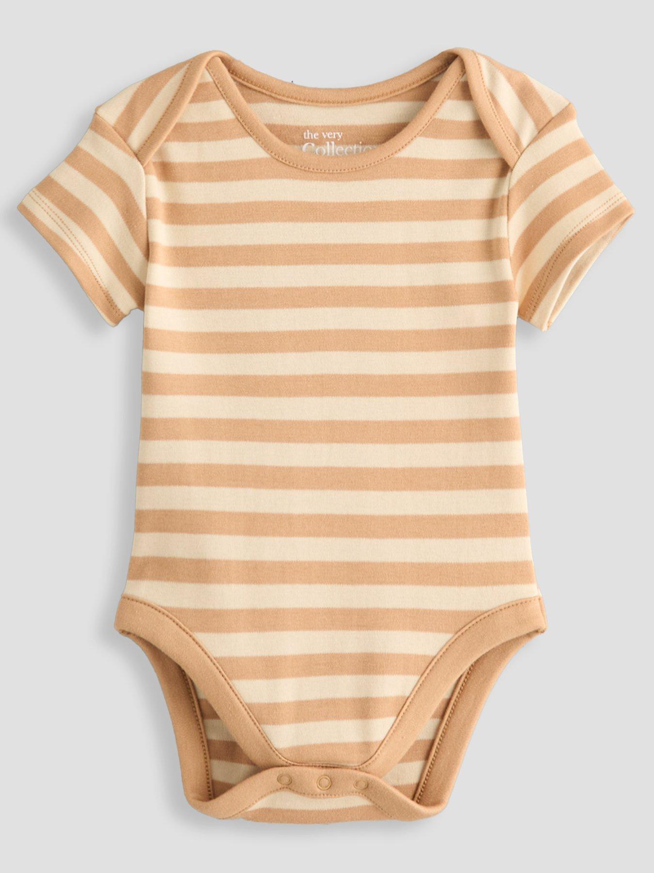 Image 2 of 5 of The Very Collection Unisex 5 Pack Printed Bodysuits - Neutral