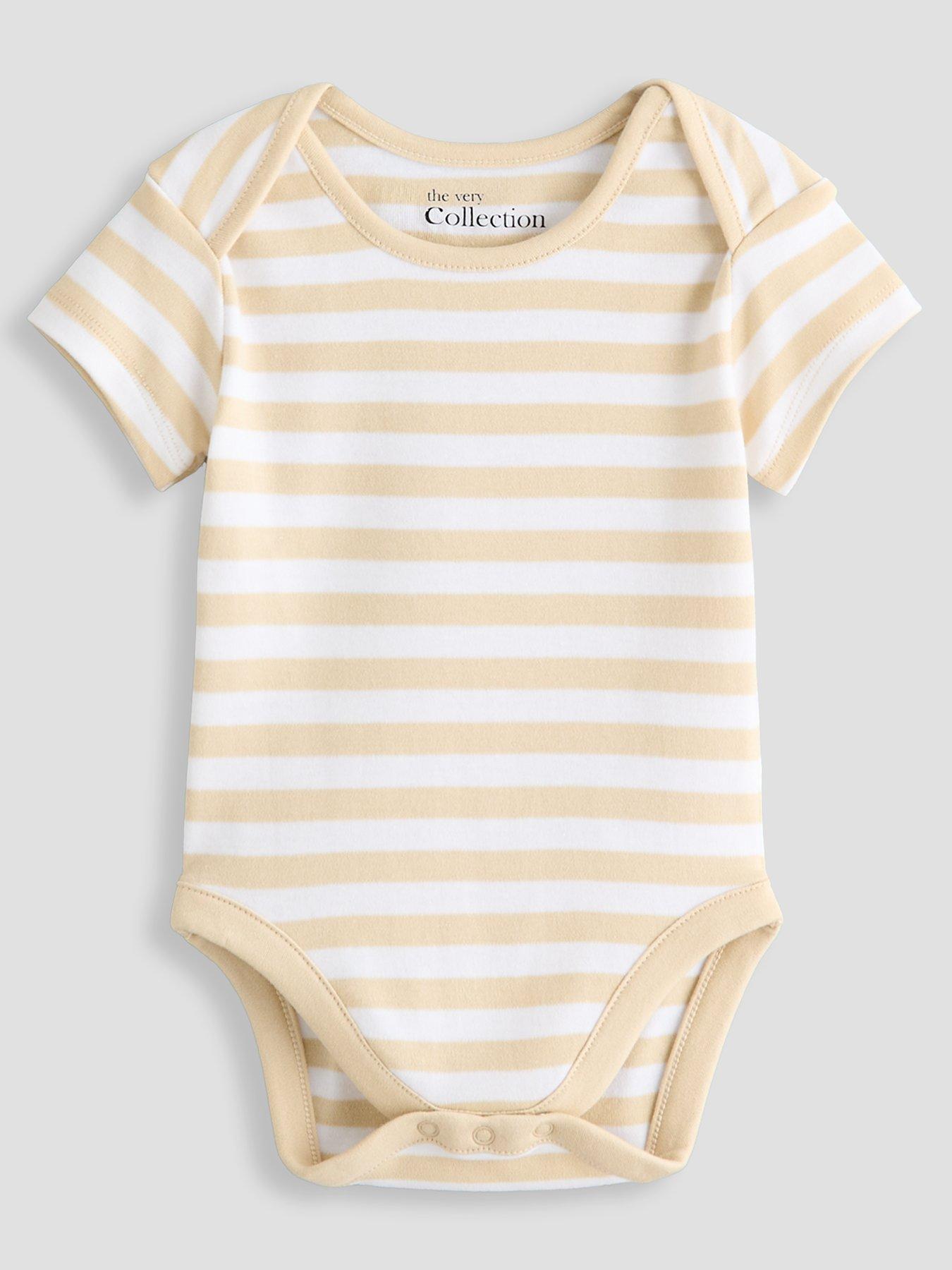 Image 3 of 5 of The Very Collection Unisex 5 Pack Printed Bodysuits - Neutral