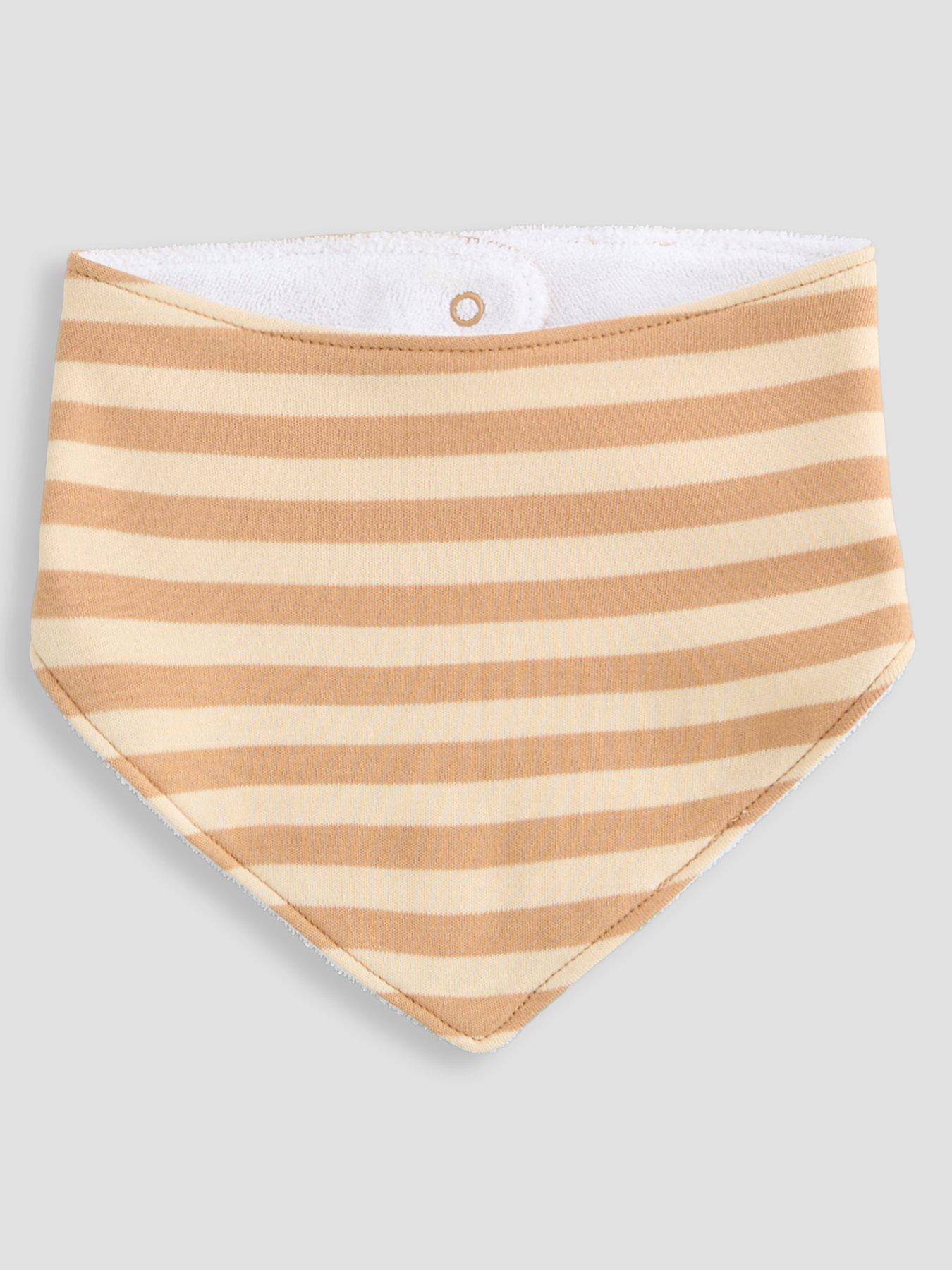 Image 3 of 4 of The Very Collection Unisex 5 Pack Towelling Bib - Brown