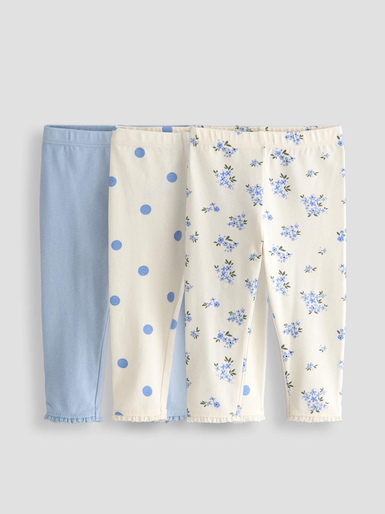 The Very Collection Baby Girl Lovely 3 Pack Leggings - Cream
