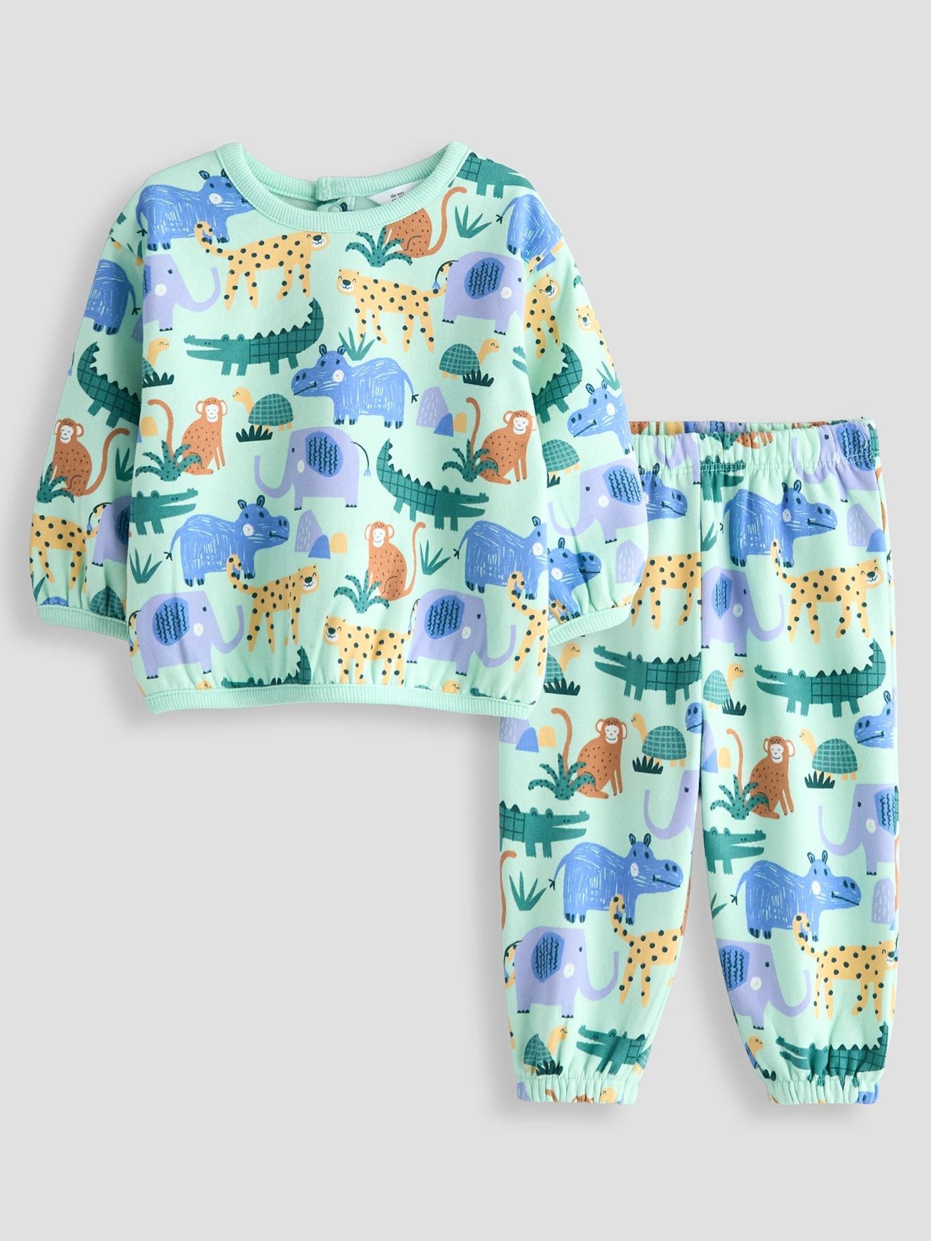 The Very Collection Baby Boys Dino Jog Set - Blue