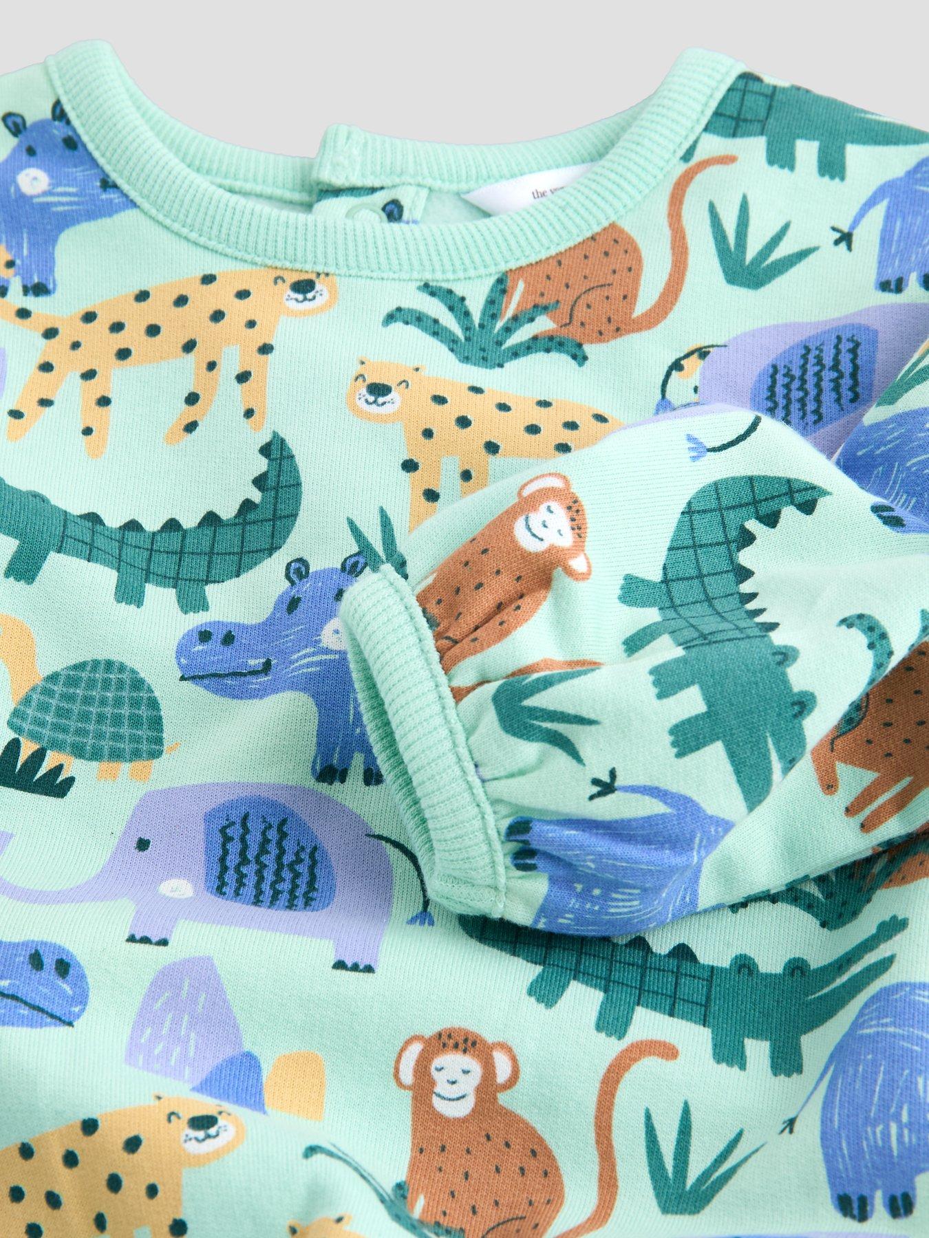 Image 3 of 5 of The Very Collection Baby Boys Dino Jog Set (0-3 months - 18-24 months) - Blue