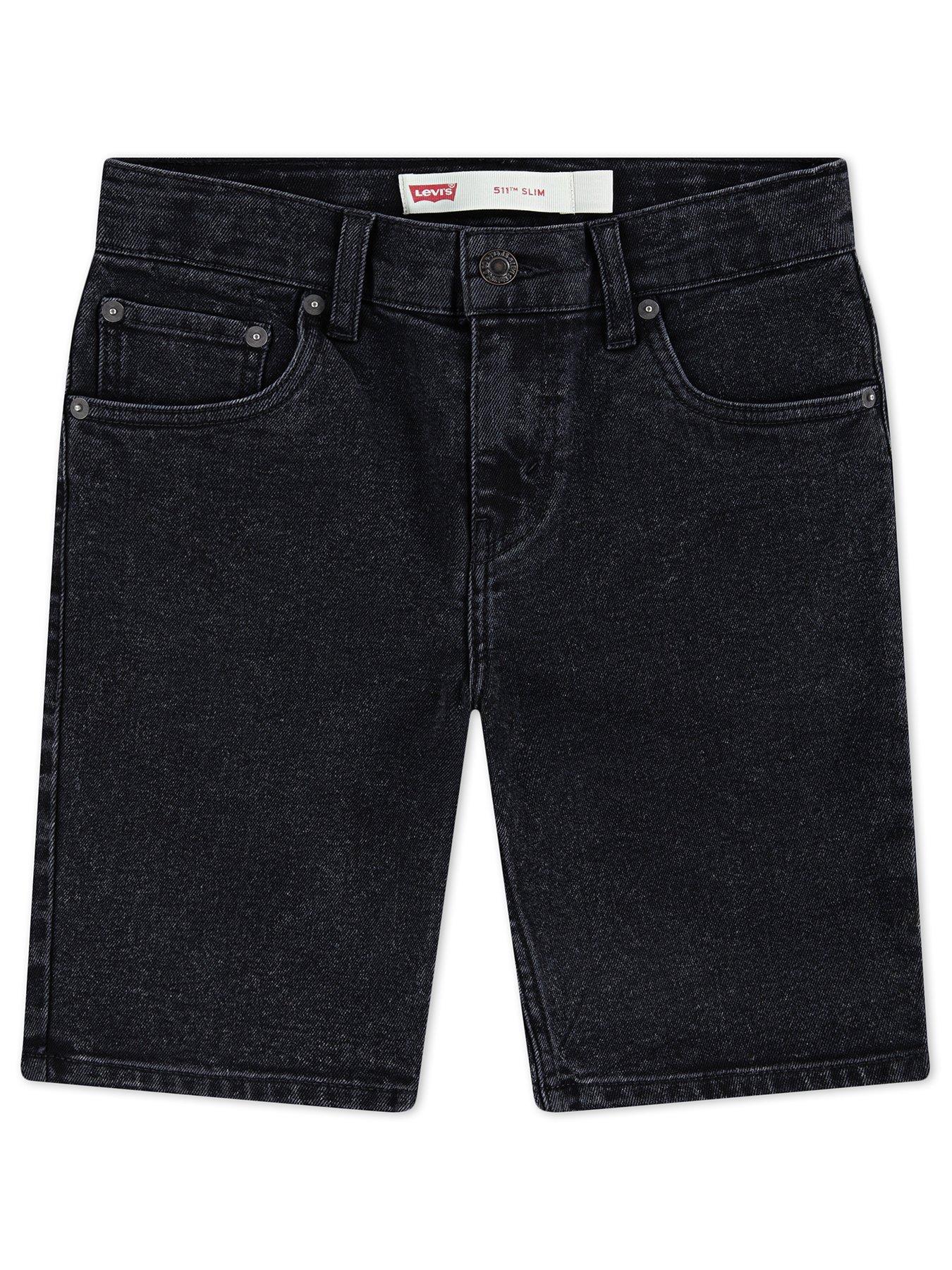 levis-boys-511-slim-fit-denim-shorts-black