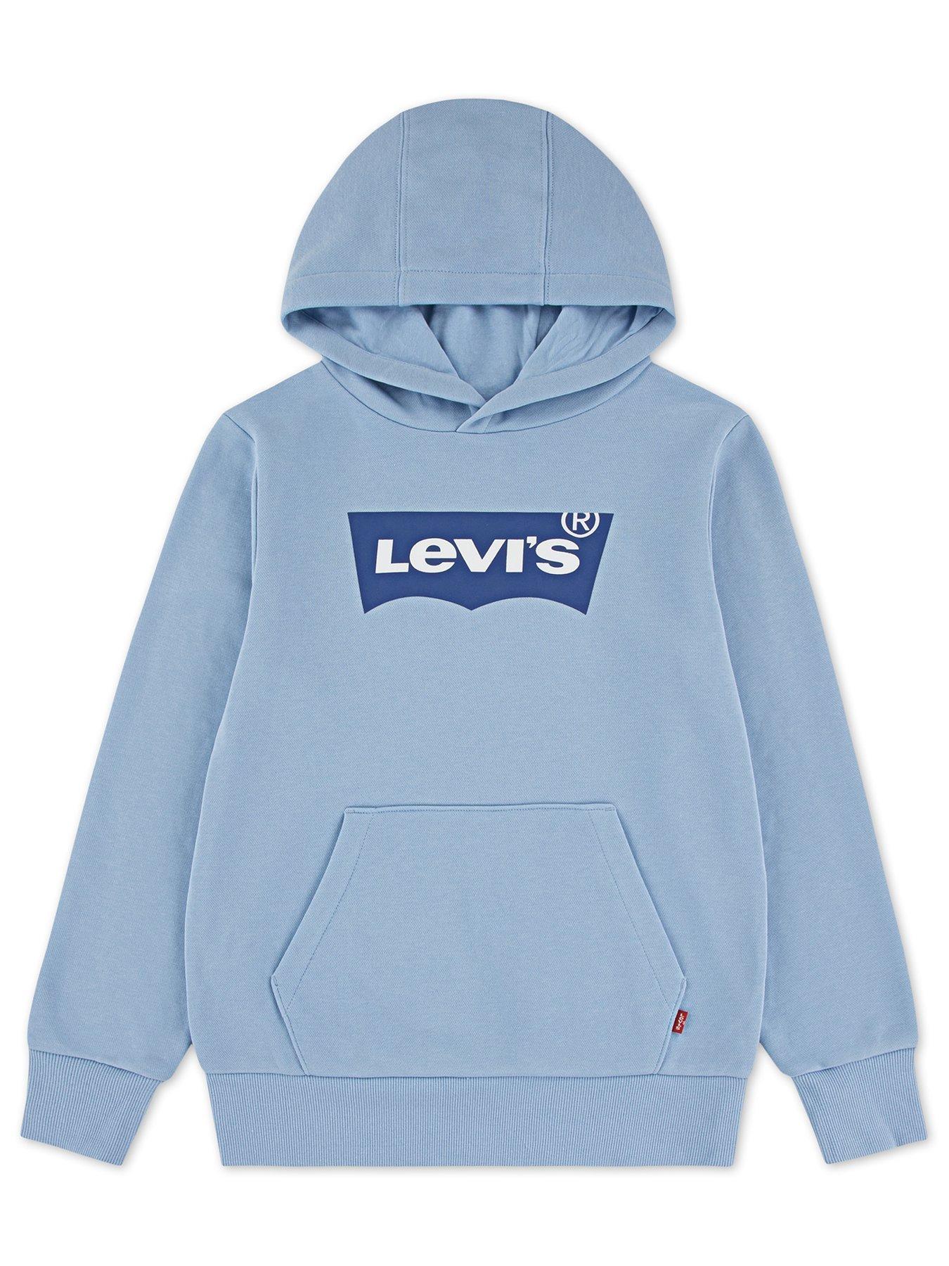 Image 2 of 6 of Levi's Boys Batwing Pullover Hoodie - Blue