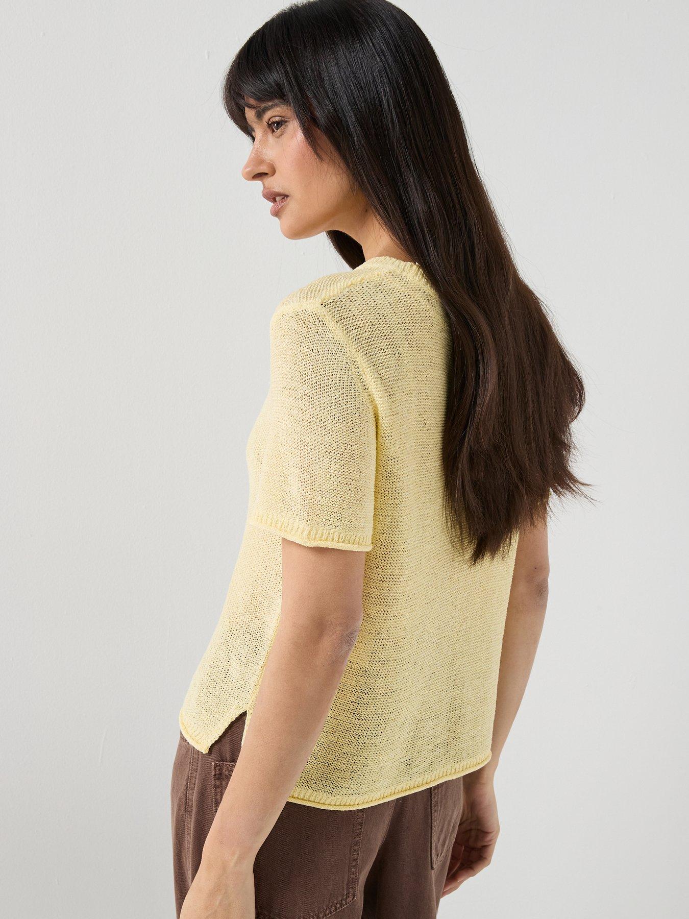Image 2 of 5 of Only Onlsunny Short Sleeve Pullover - Double Cream