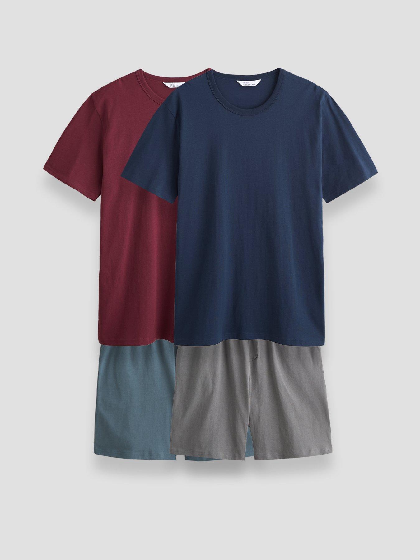 The Very Collection 2 Pack Short Sleeve T-Shirt  &  Short Pyjama Set - Multi