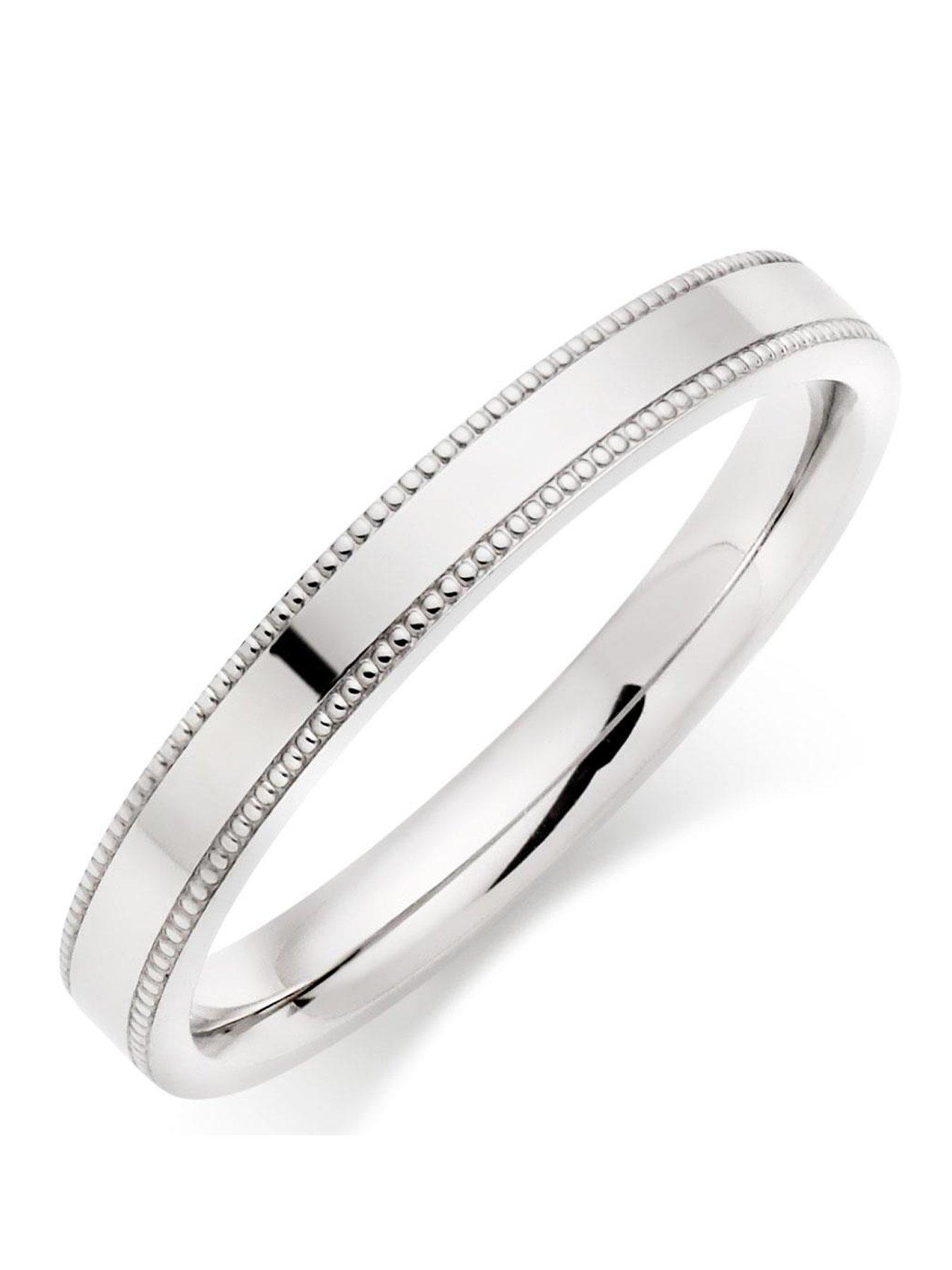 Beaverbrooks Beaverbrooks Platinum Vintage 2.5mm Ladies Wedding Ring