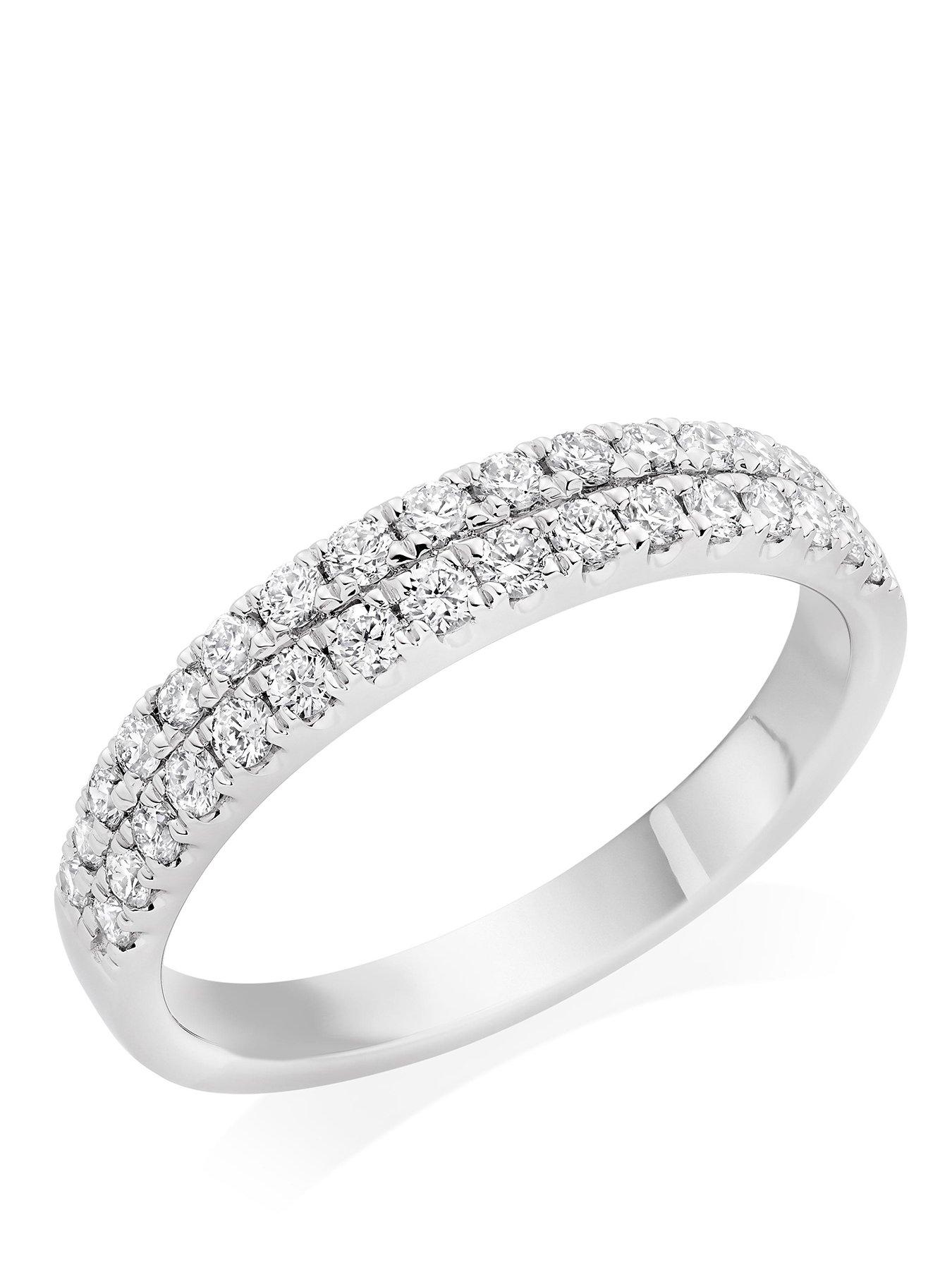  image of beaverbrooks-platinum-diamond-3mm-wedding-ring-white
