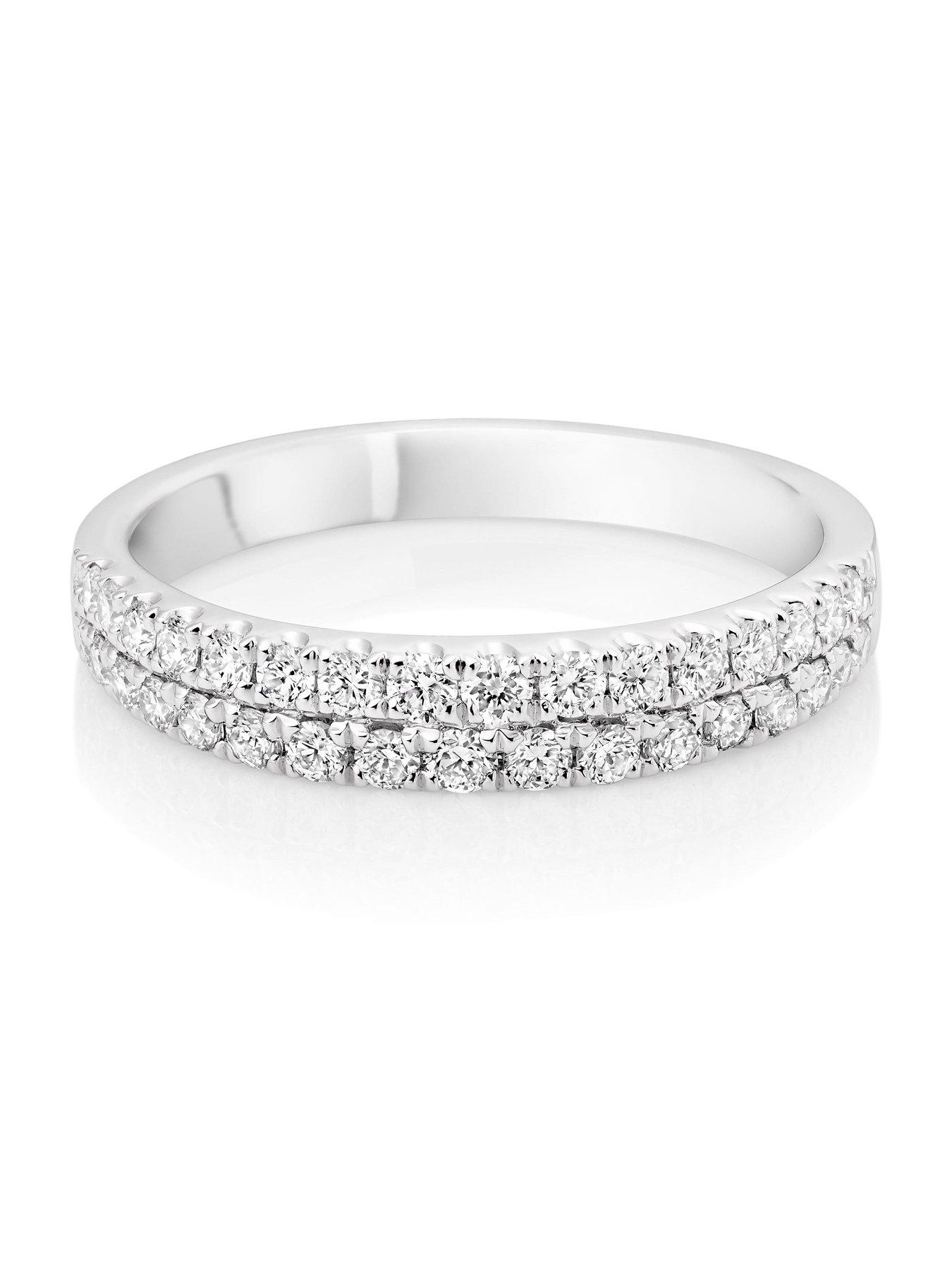  image of beaverbrooks-platinum-diamond-3mm-wedding-ring-white