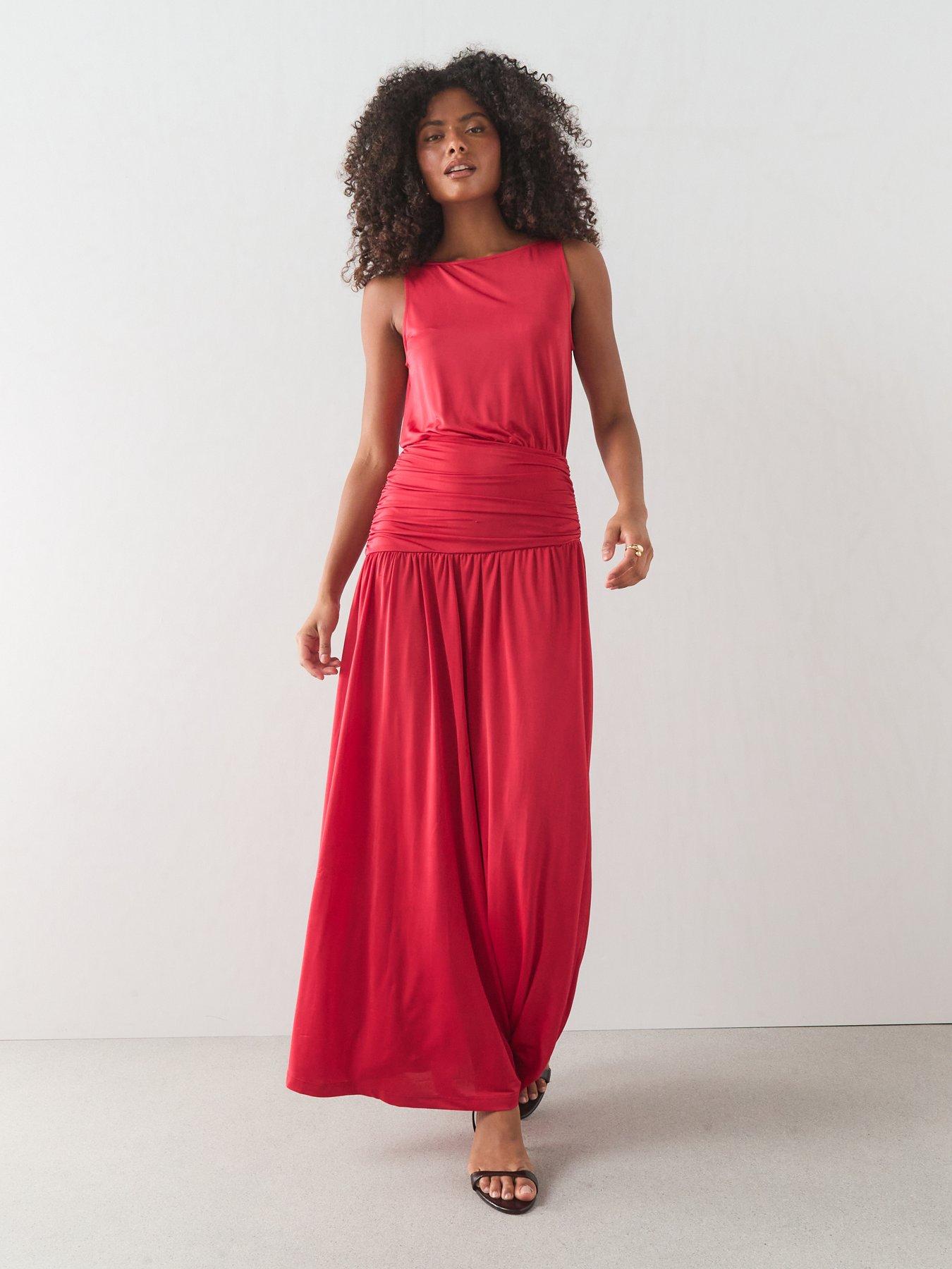 The Very Collection Ruched Waist Panel Maxi Dress - Dress