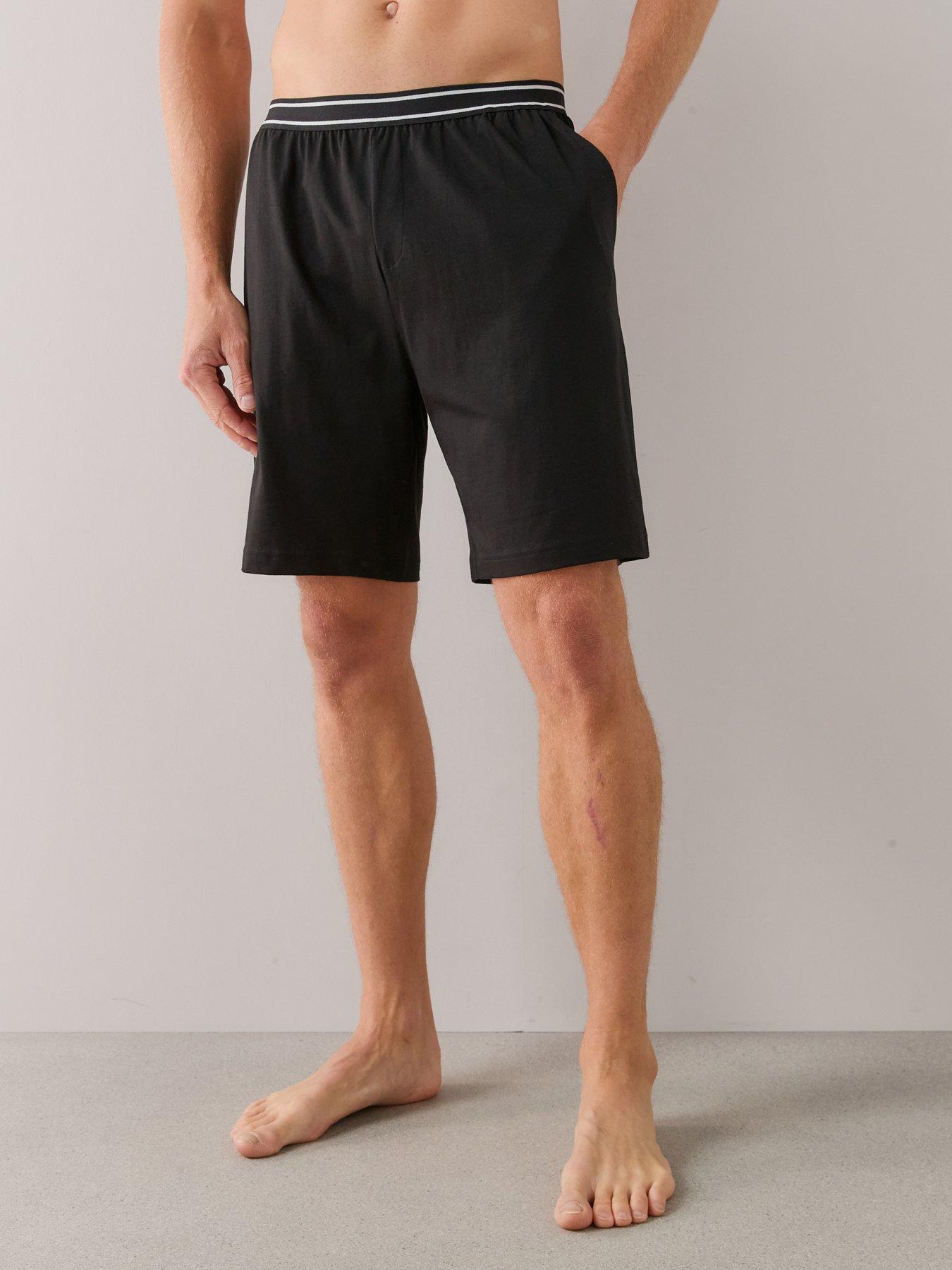 Image 5 of 7 of The Very Collection 2 Pack Essentials Pyjama Shorts - Black/Charcoal