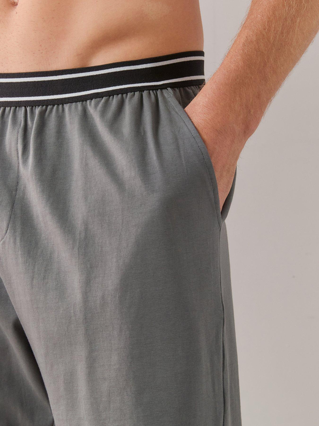 Image 7 of 7 of The Very Collection 2 Pack Essentials Pyjama Shorts - Black/Charcoal