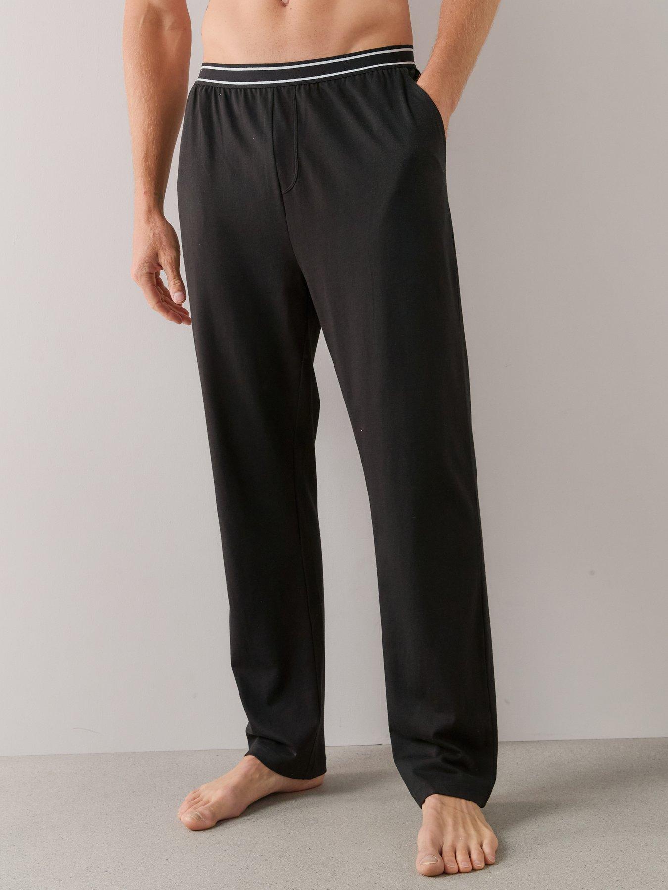 Image 2 of 7 of The Very Collection 2 Pack Essentials Pyjama Trousers - Black/Charcoal