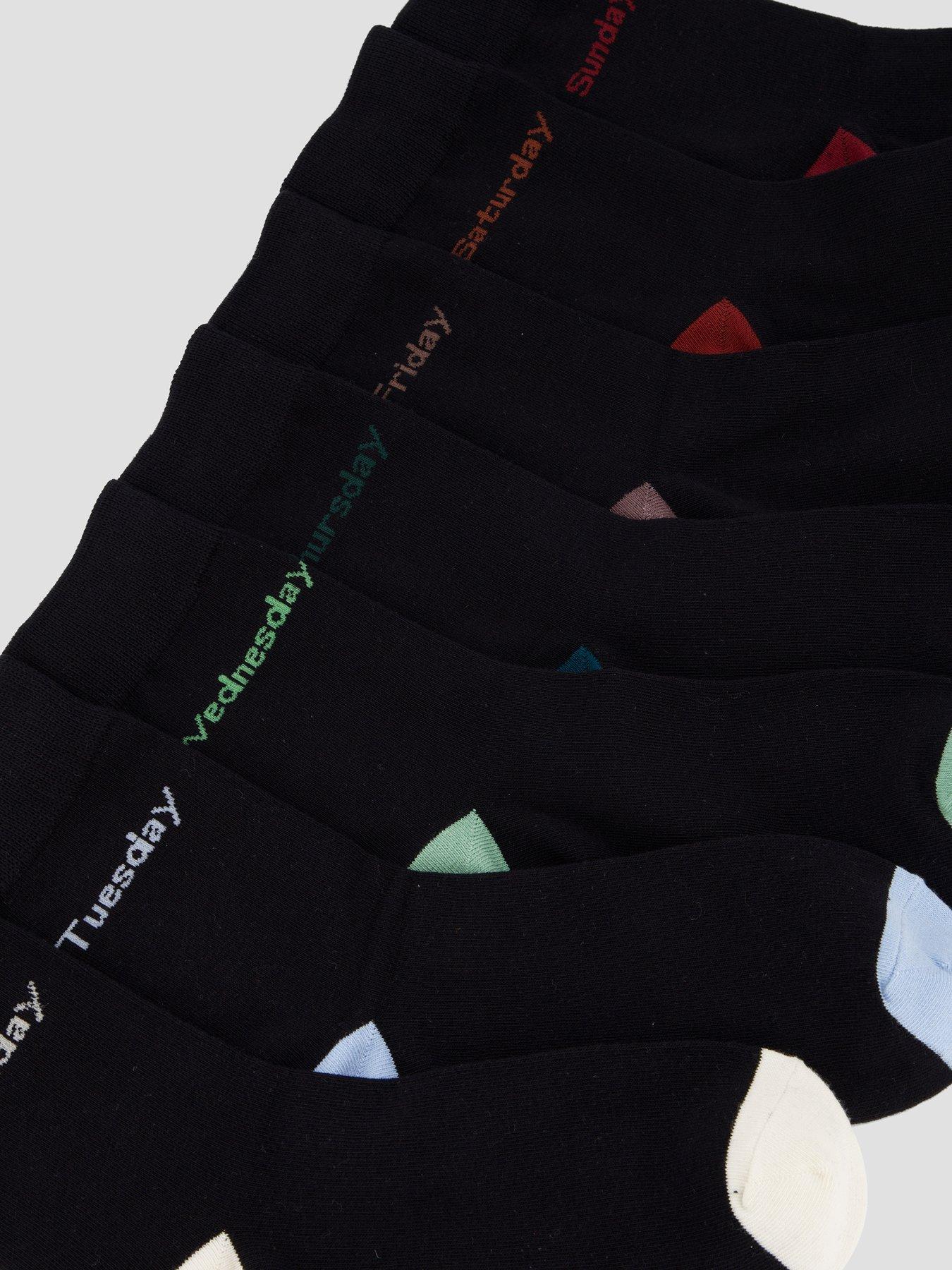 Image 3 of 3 of The Very Collection 7 Pack Days Of Week Socks - Multi