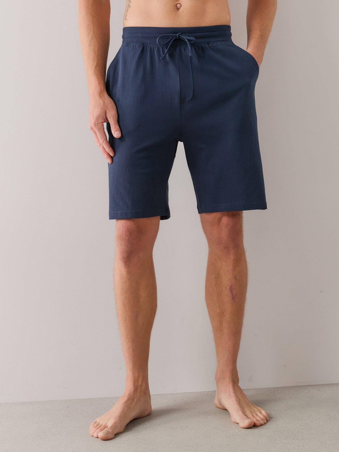 Image 2 of 7 of The Very Collection 2 Pack Pyjama Shorts - Blue/Navy