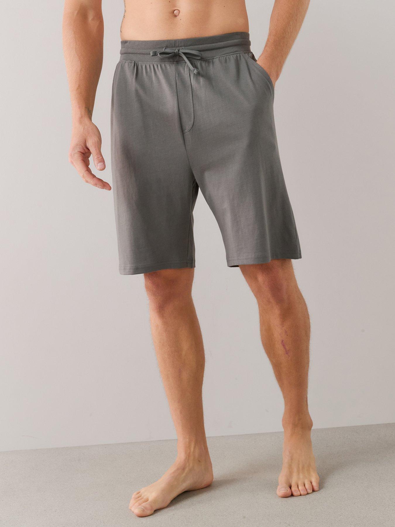 Image 5 of 7 of The Very Collection 2 Pack Pyjama Shorts - Charcoal/Burgundy