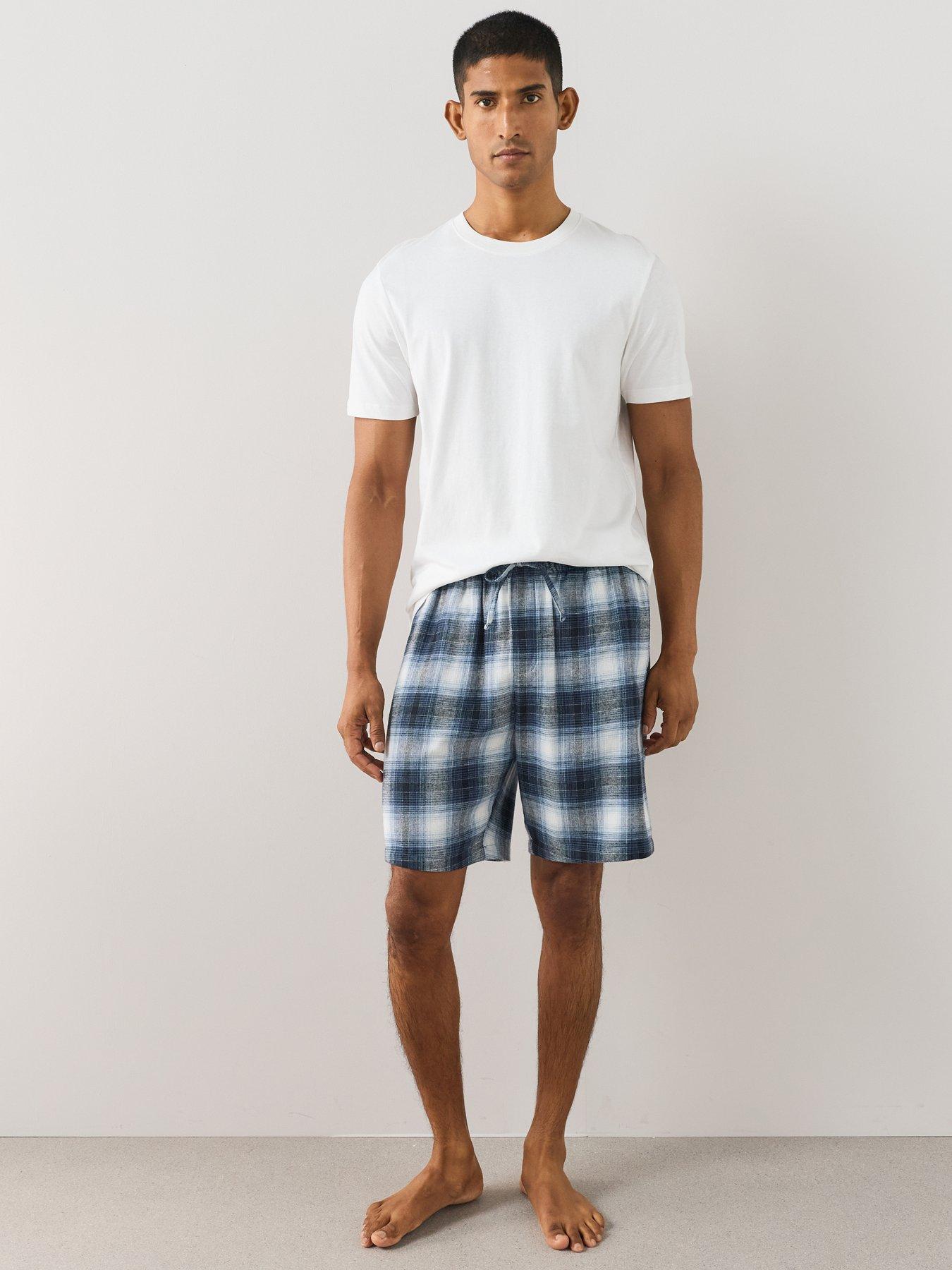 Image 3 of 6 of The Very Collection Men's 2 Pack Pyjama Shorts - Blue