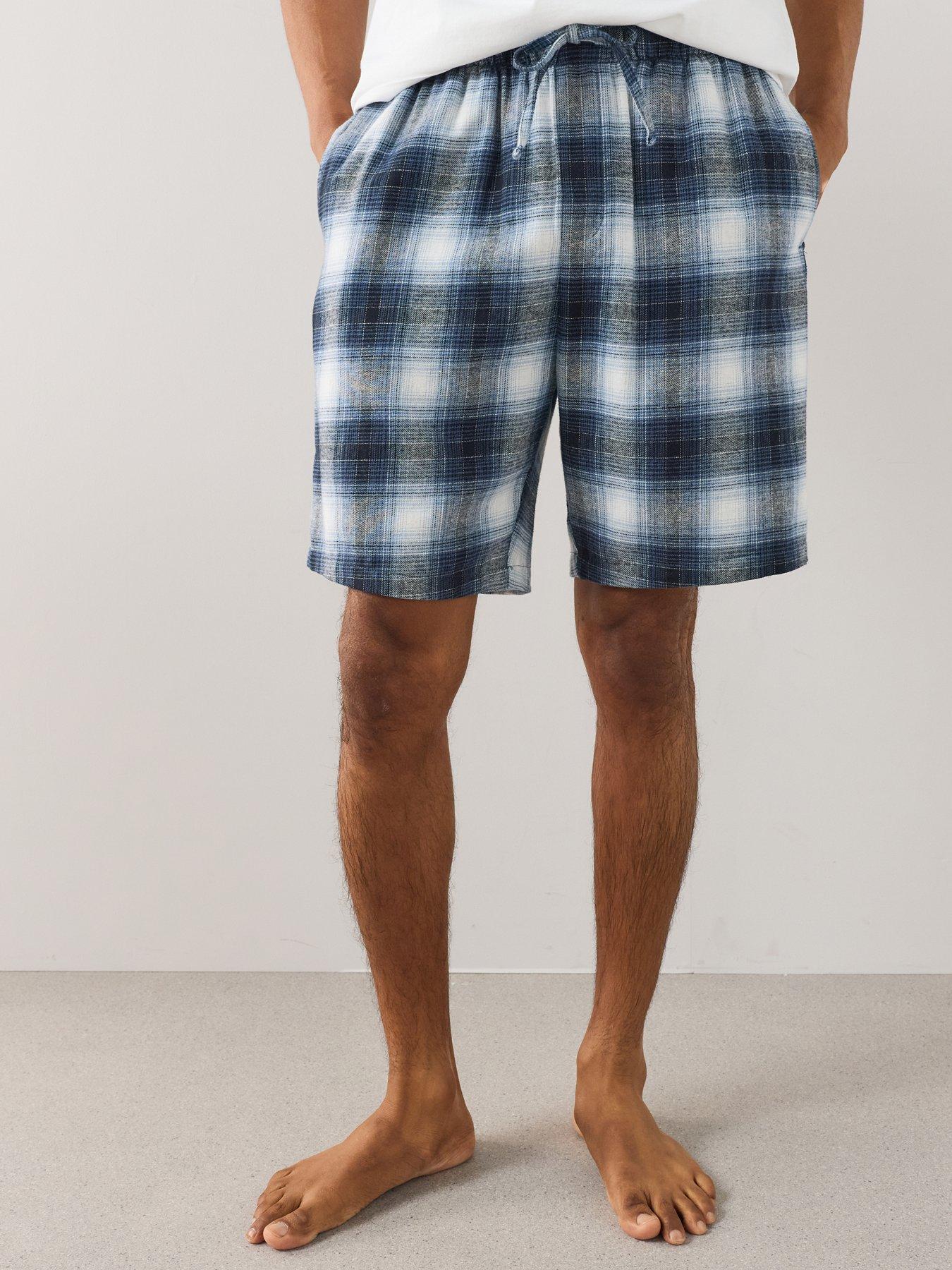 Image 4 of 6 of The Very Collection Men's 2 Pack Pyjama Shorts - Blue