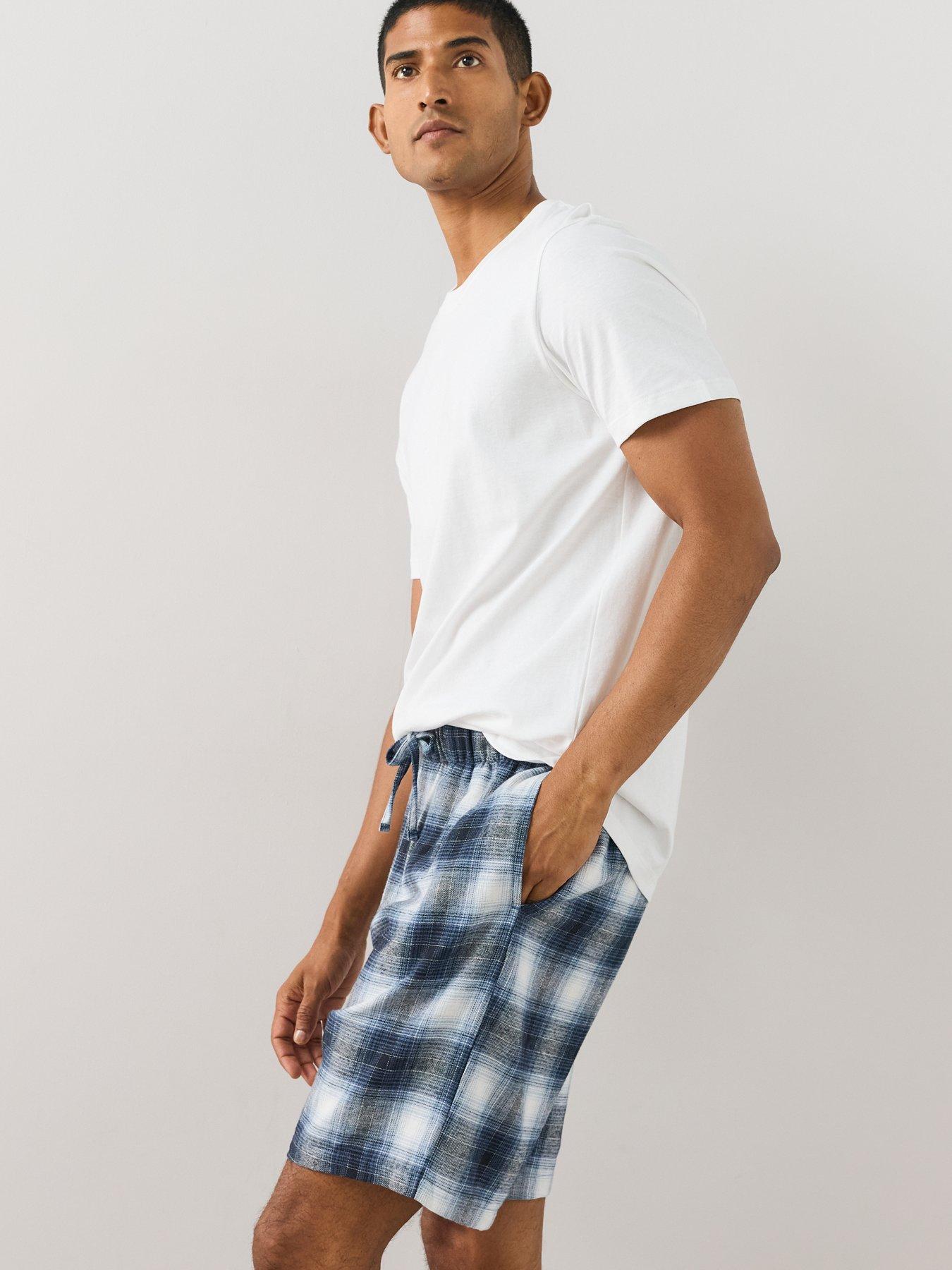 Image 6 of 6 of The Very Collection Men's 2 Pack Pyjama Shorts - Blue