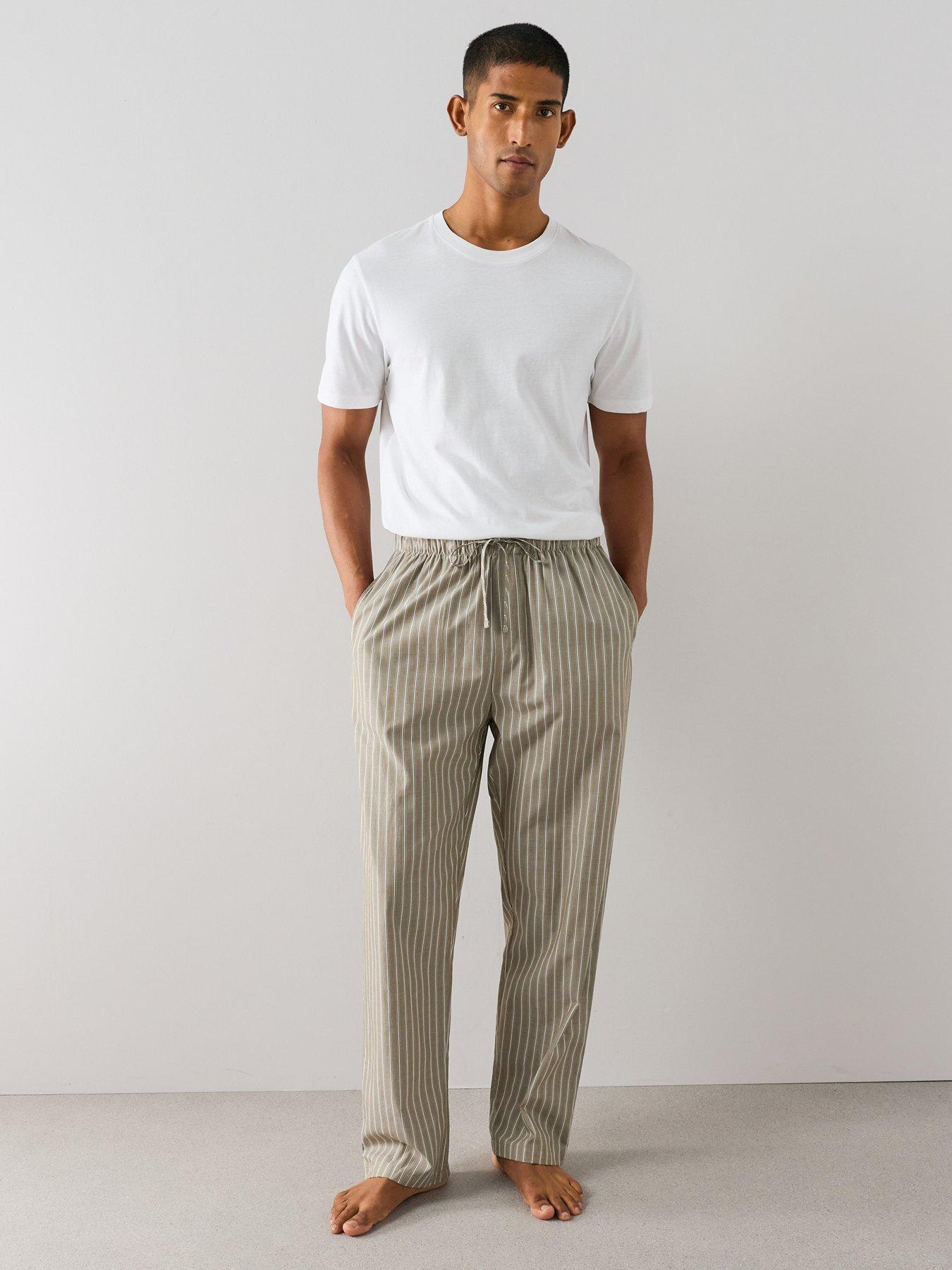 The Very Collection Pure Cotton Striped Pyjama Bottoms - Multi