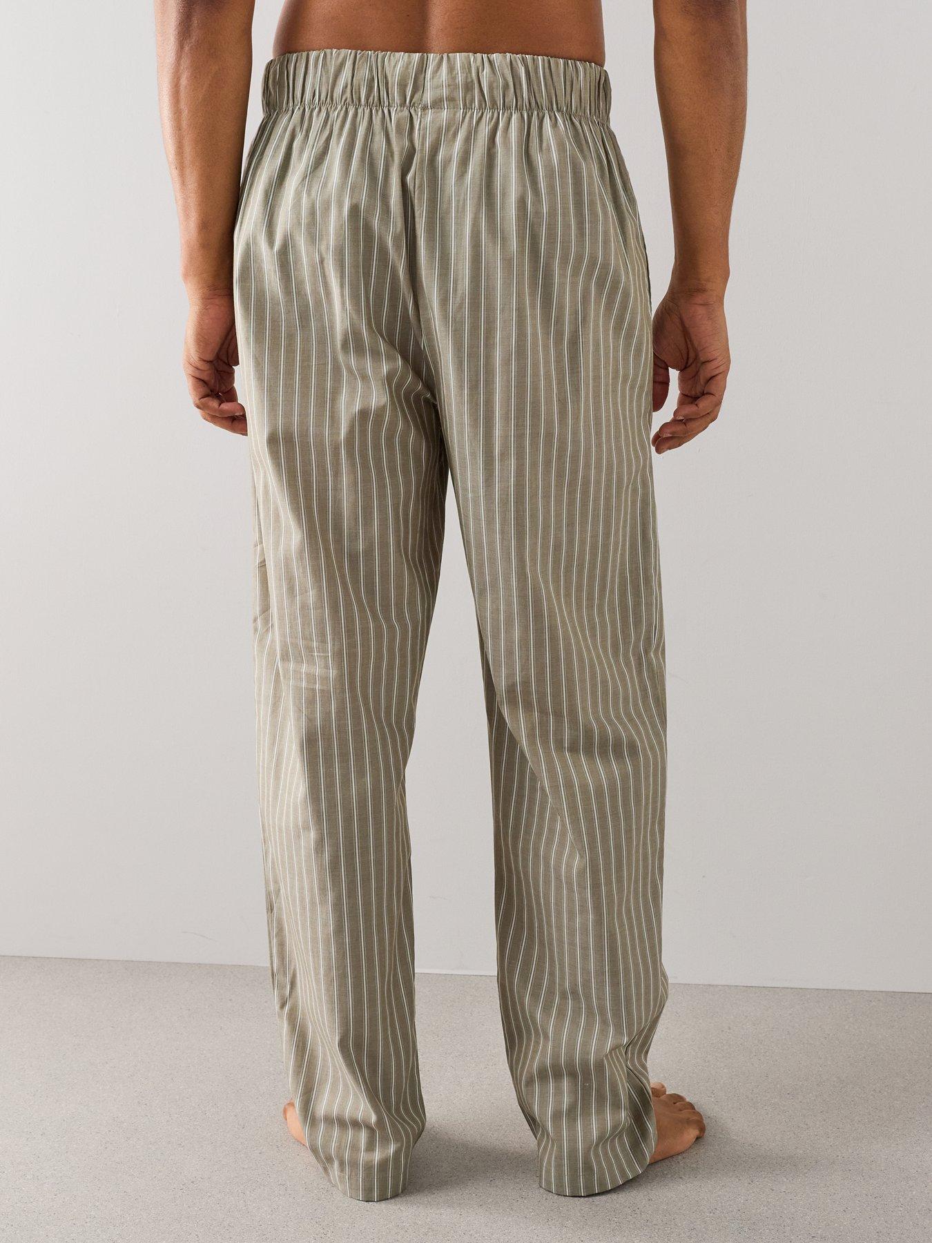 Image 2 of 7 of The Very Collection Pure Cotton Striped Pyjama Bottoms - Multi