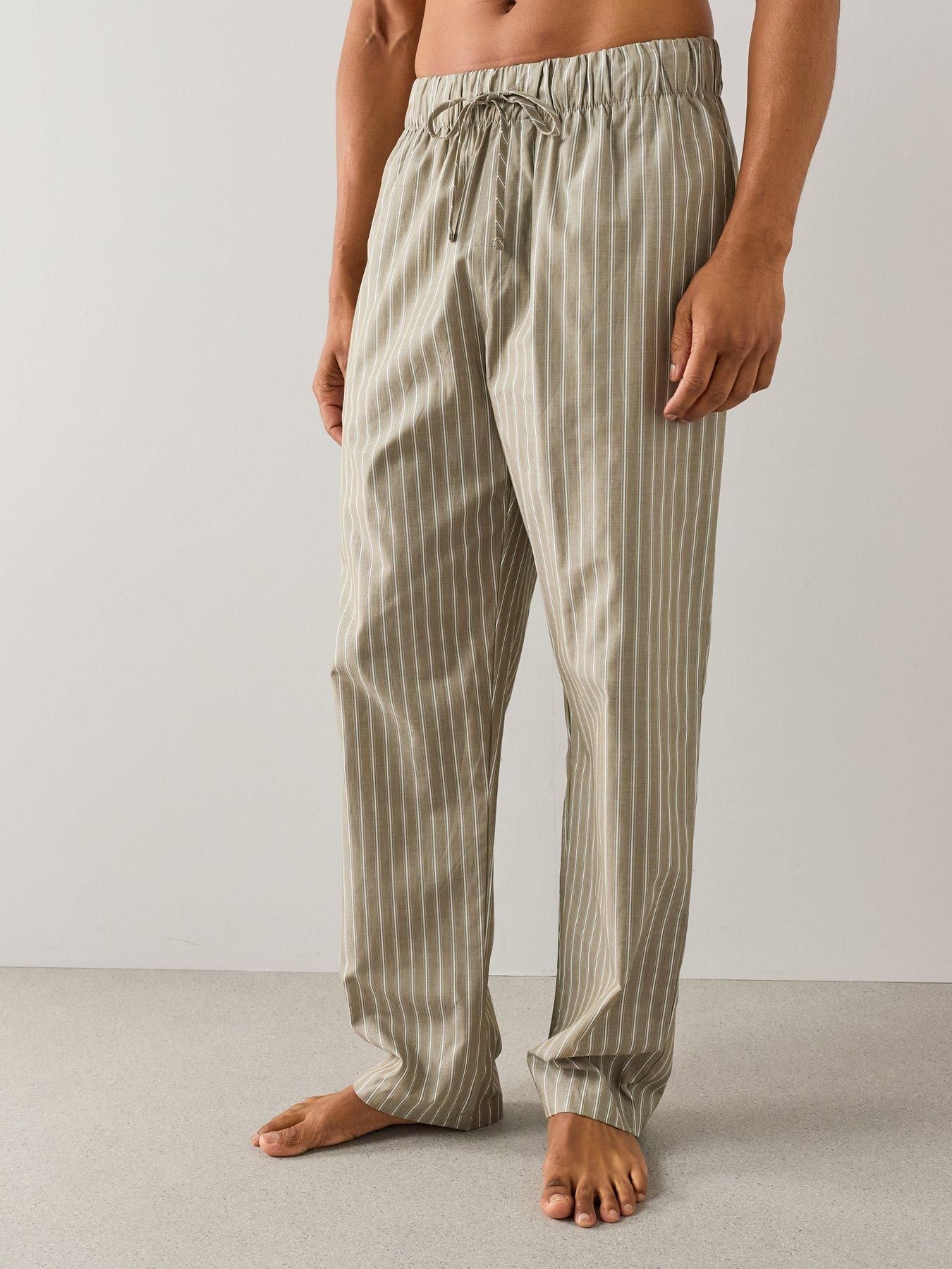 Image 3 of 7 of The Very Collection Pure Cotton Striped Pyjama Bottoms - Multi