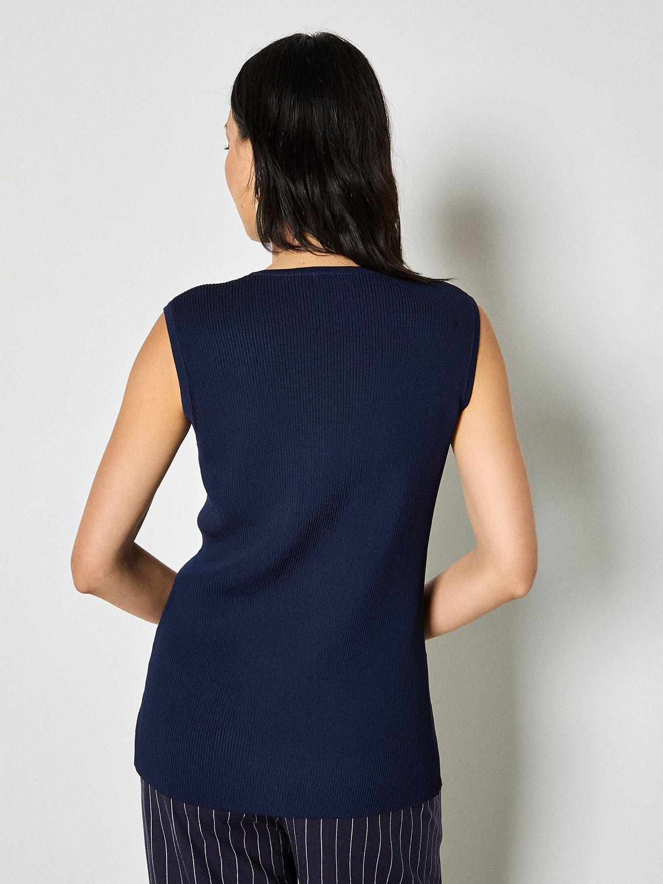  image of apricot-gold-btn-ribbed-two-pocket-waistcoat