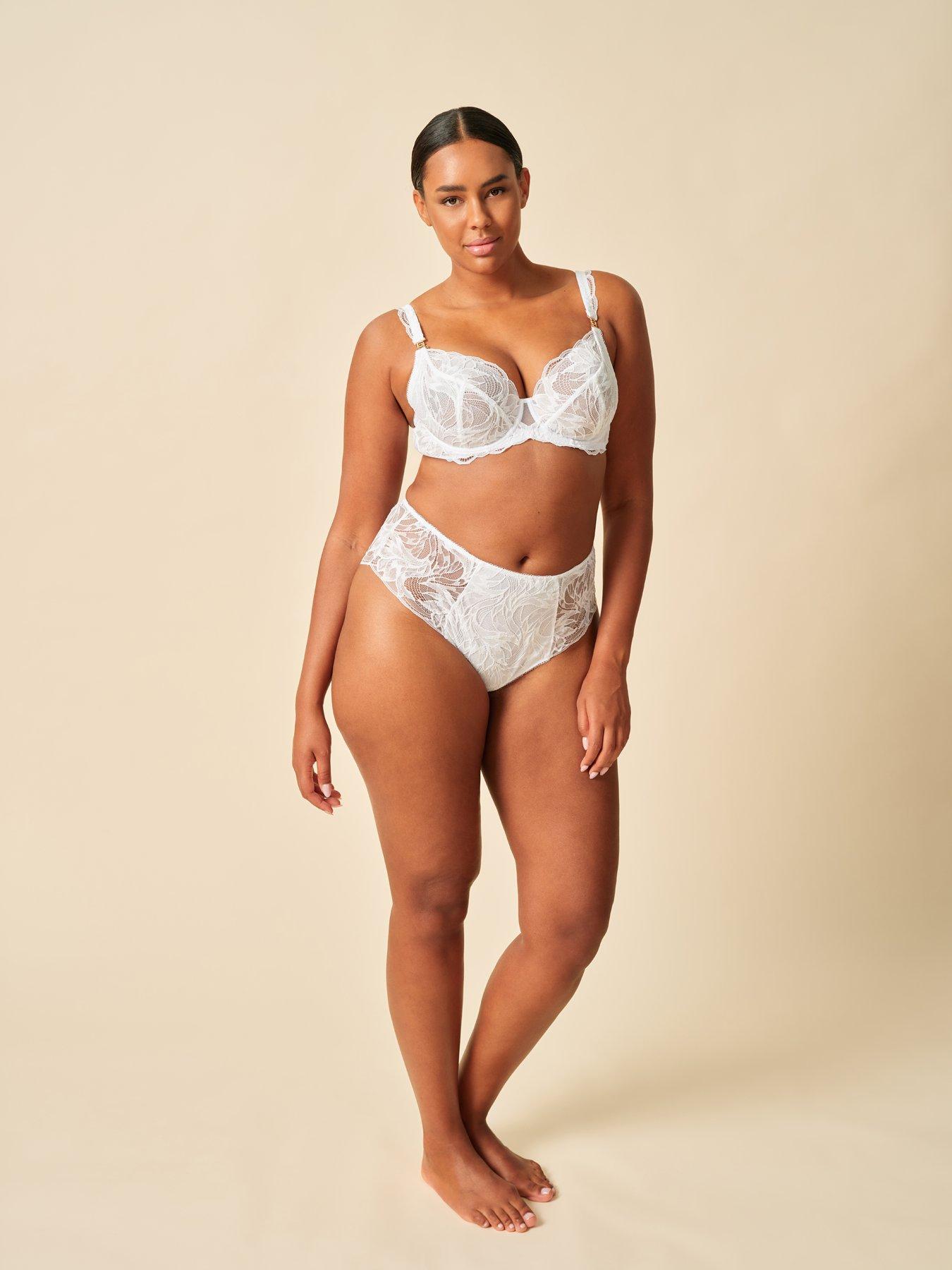 Image 3 of 6 of Gossard Lace Soiree Full Cup Non Padded Bra - White