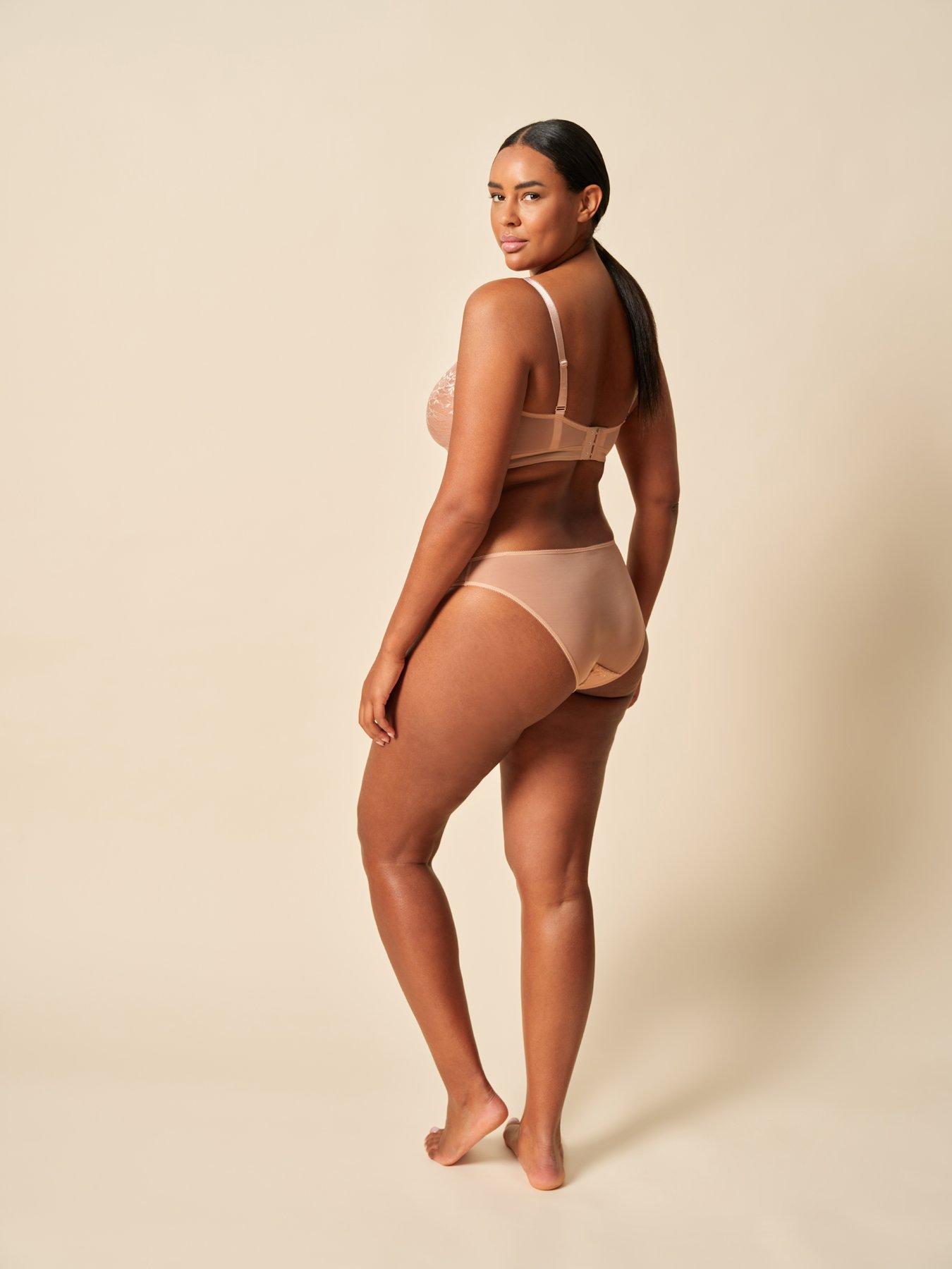 Image 2 of 6 of Gossard Glossies Lace Non Wired Bralet - Beige