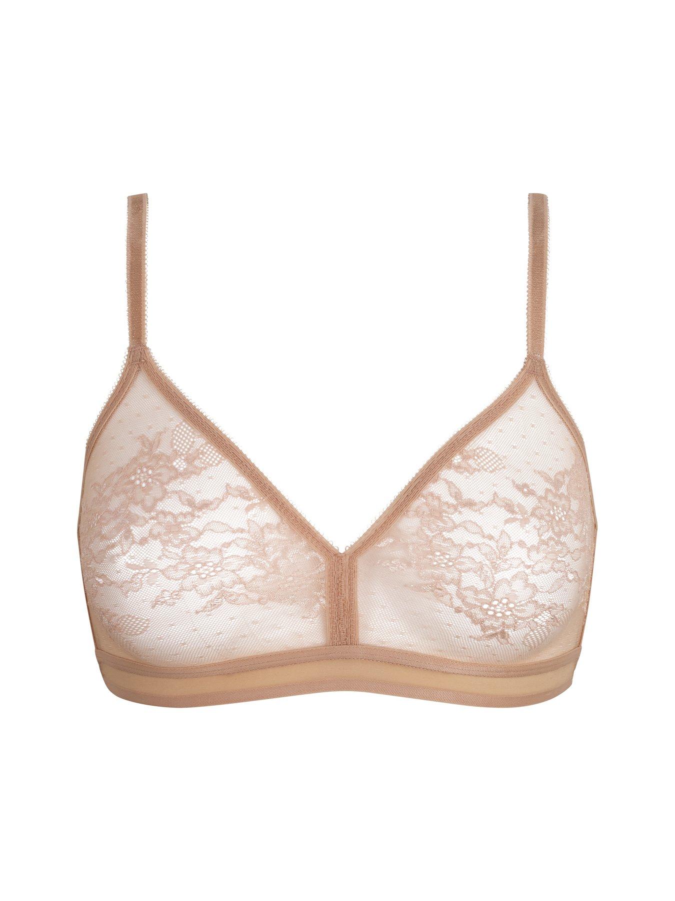 Image 6 of 6 of Gossard Glossies Lace Non Wired Bralet - Beige