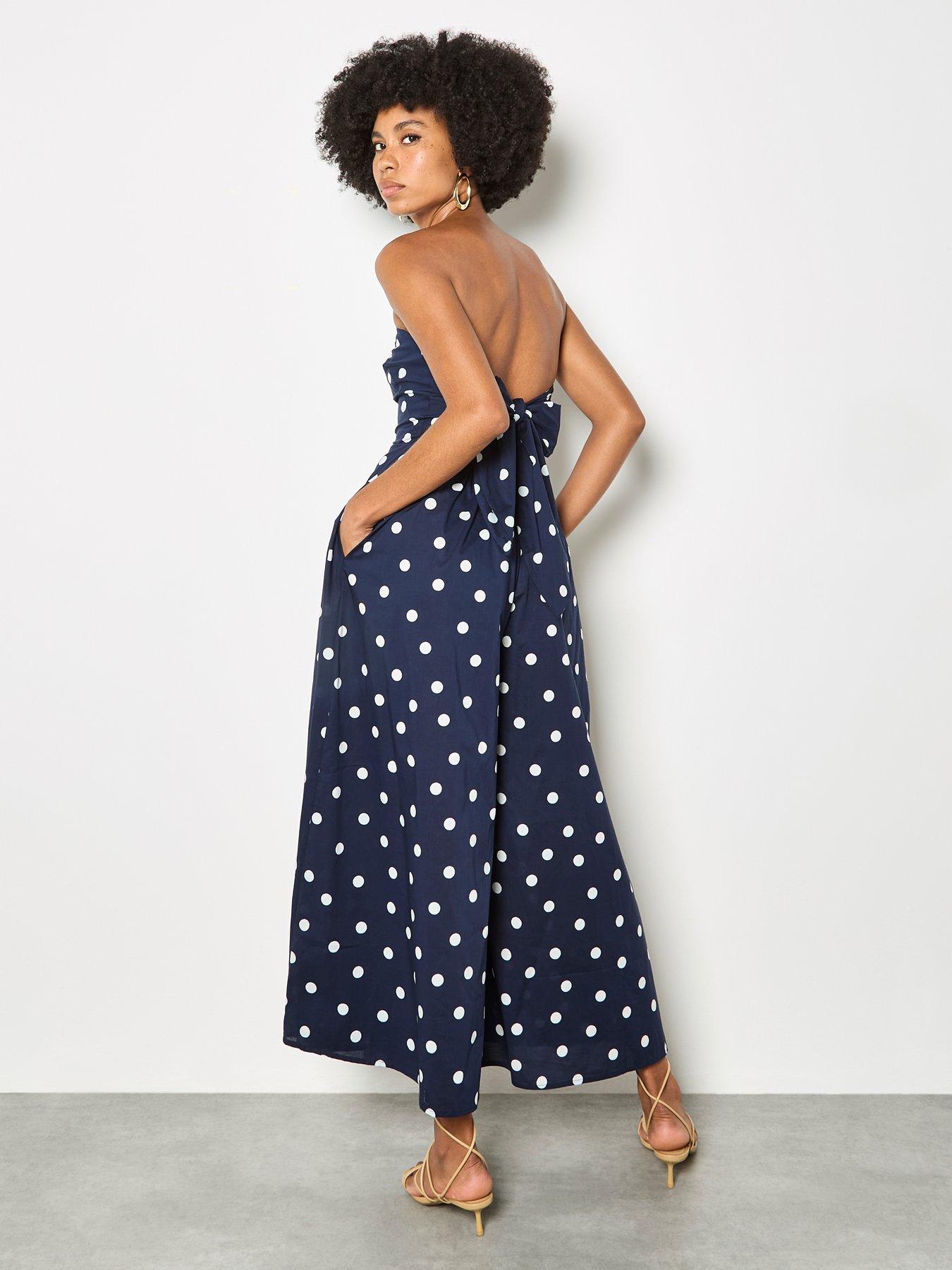 Image 2 of 5 of Apricot Bardo Polka Dot Jumpsuit