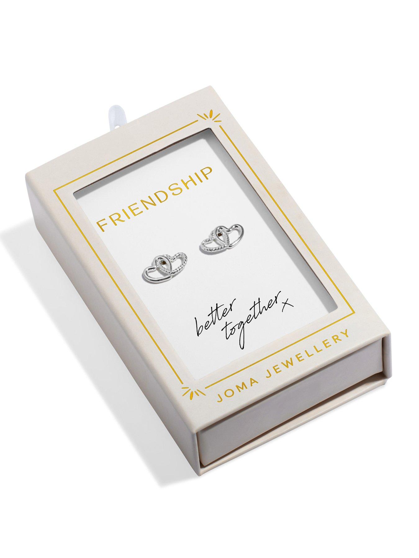 Image 1 of 6 of Joma Jewellery MOMENTS TO SHINE , FRIENDSHIP , Silver Plated , Stud Earrings