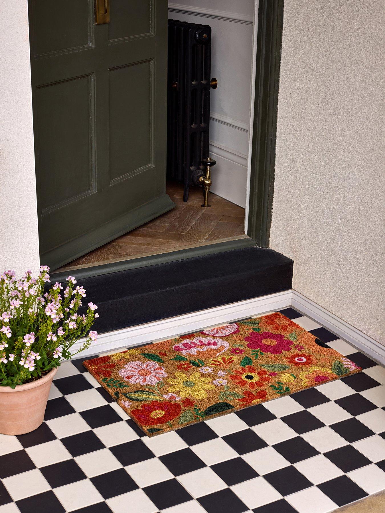 Very Home Bright Blooms Coir Doormat 45x75cm