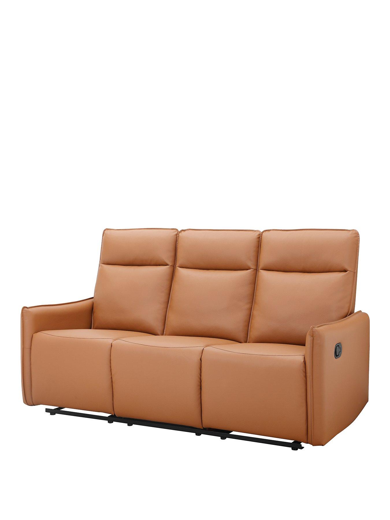 Image 2 of 7 of Dorel Home Lugo Faux Leather 3 Seater Manual Recliner