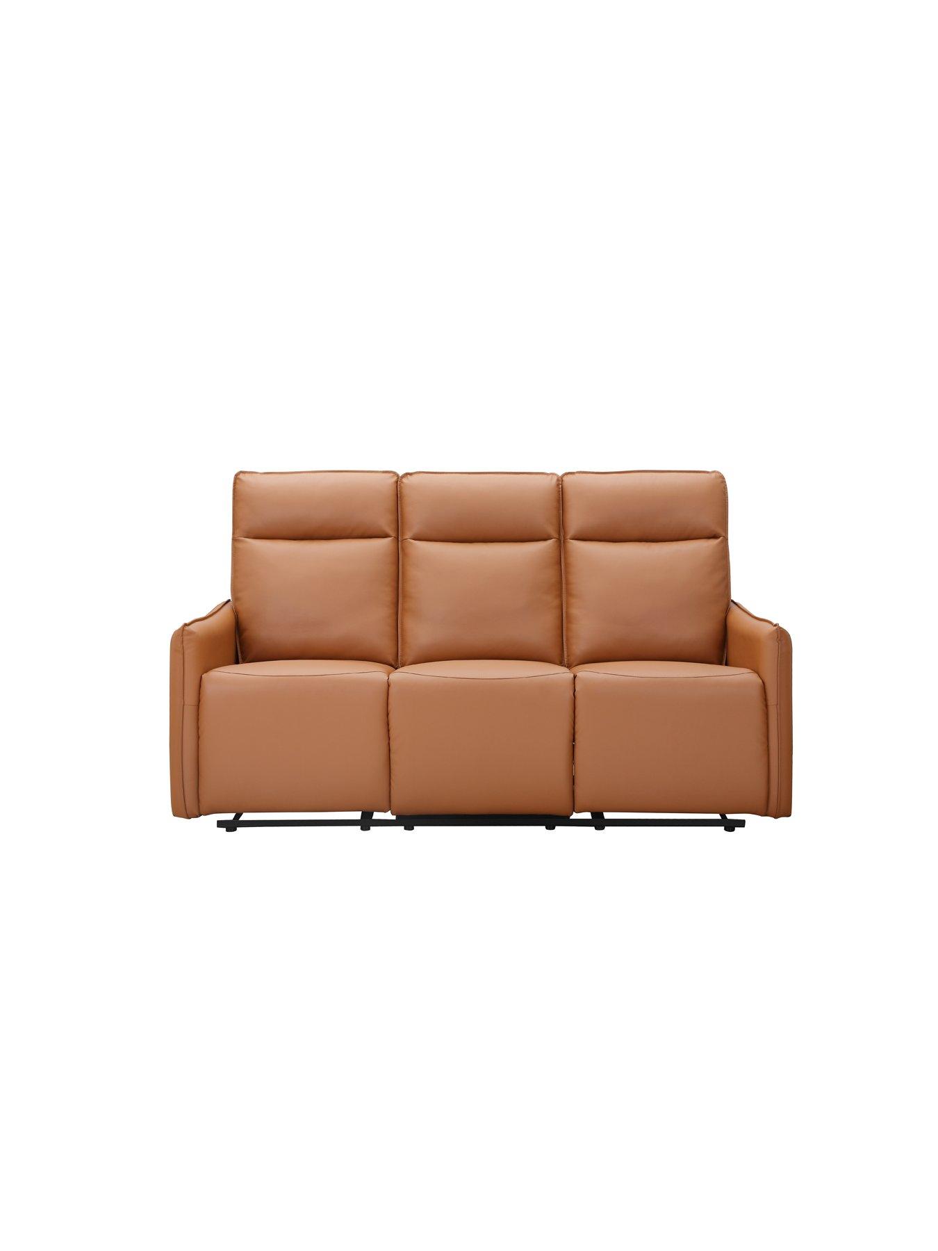 Image 4 of 7 of Dorel Home Lugo Faux Leather 3 Seater Manual Recliner
