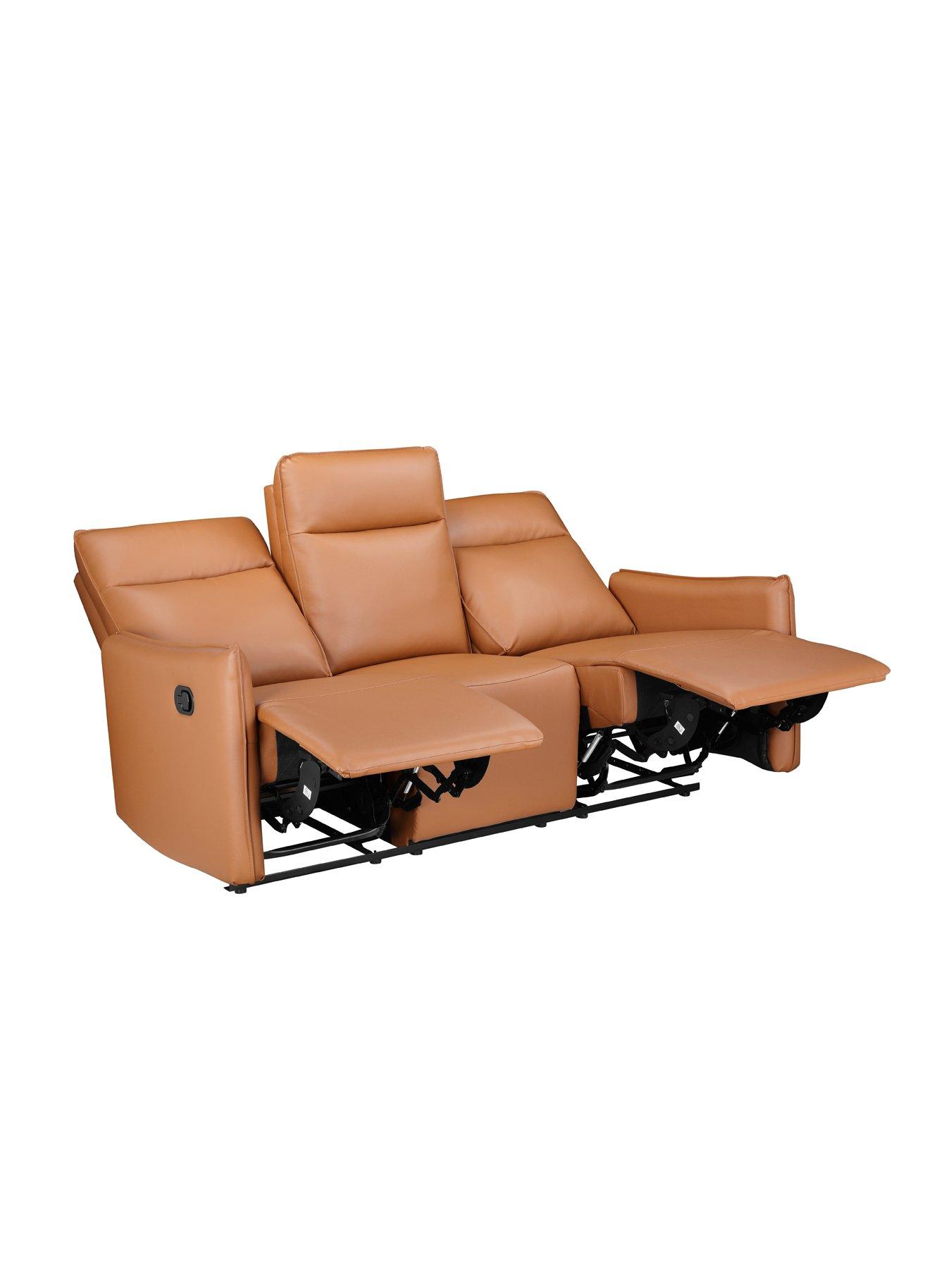 Image 5 of 7 of Dorel Home Lugo Faux Leather 3 Seater Manual Recliner