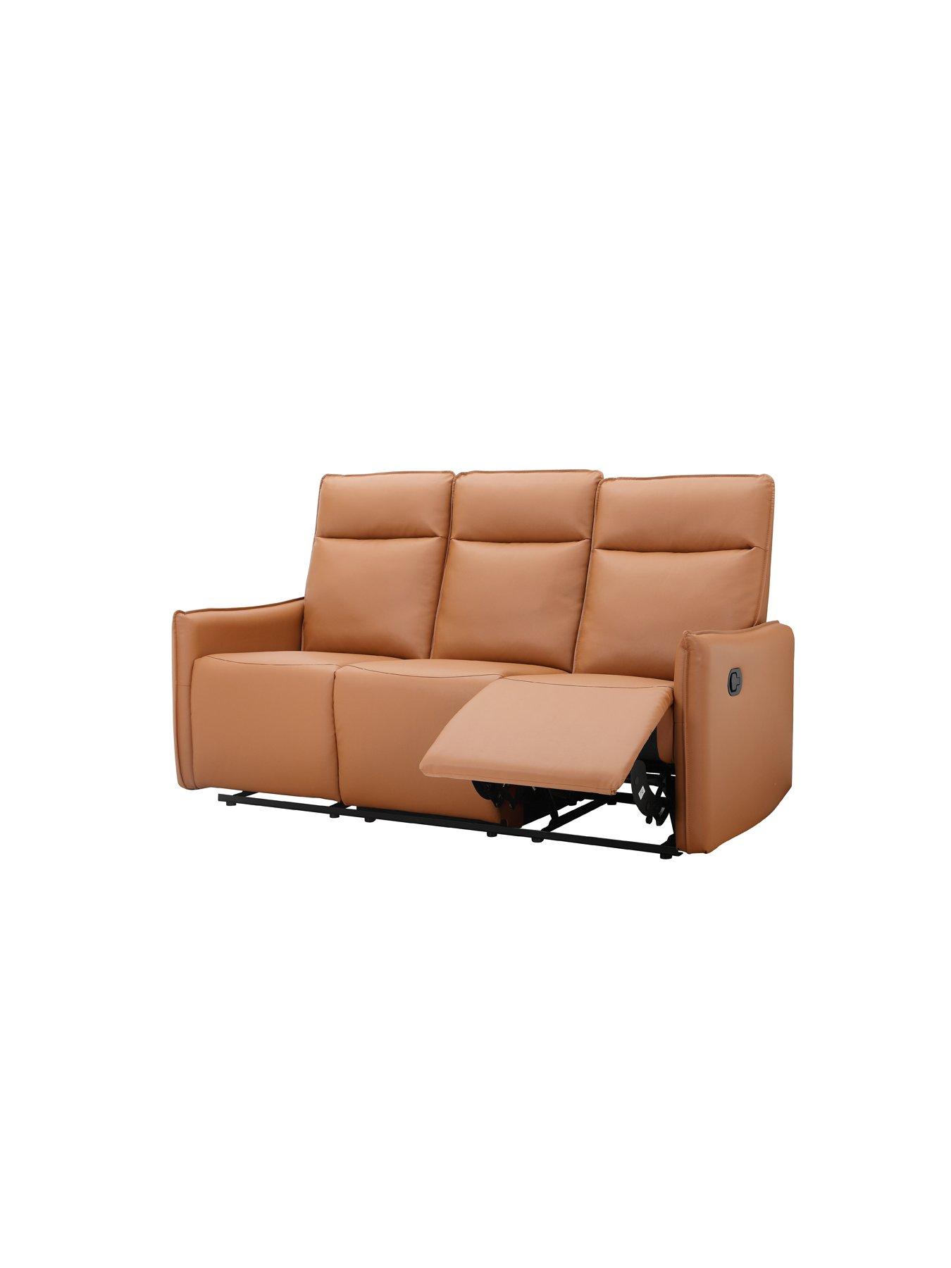 Image 6 of 7 of Dorel Home Lugo Faux Leather 3 Seater Manual Recliner