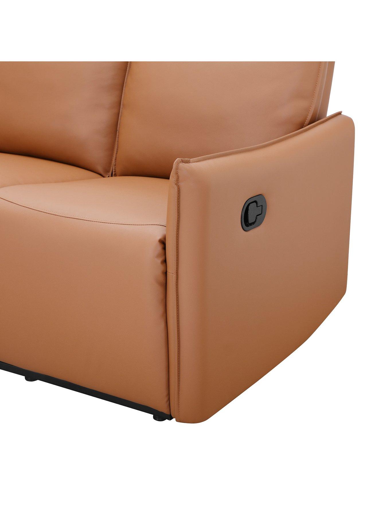 Image 7 of 7 of Dorel Home Lugo Faux Leather 3 Seater Manual Recliner