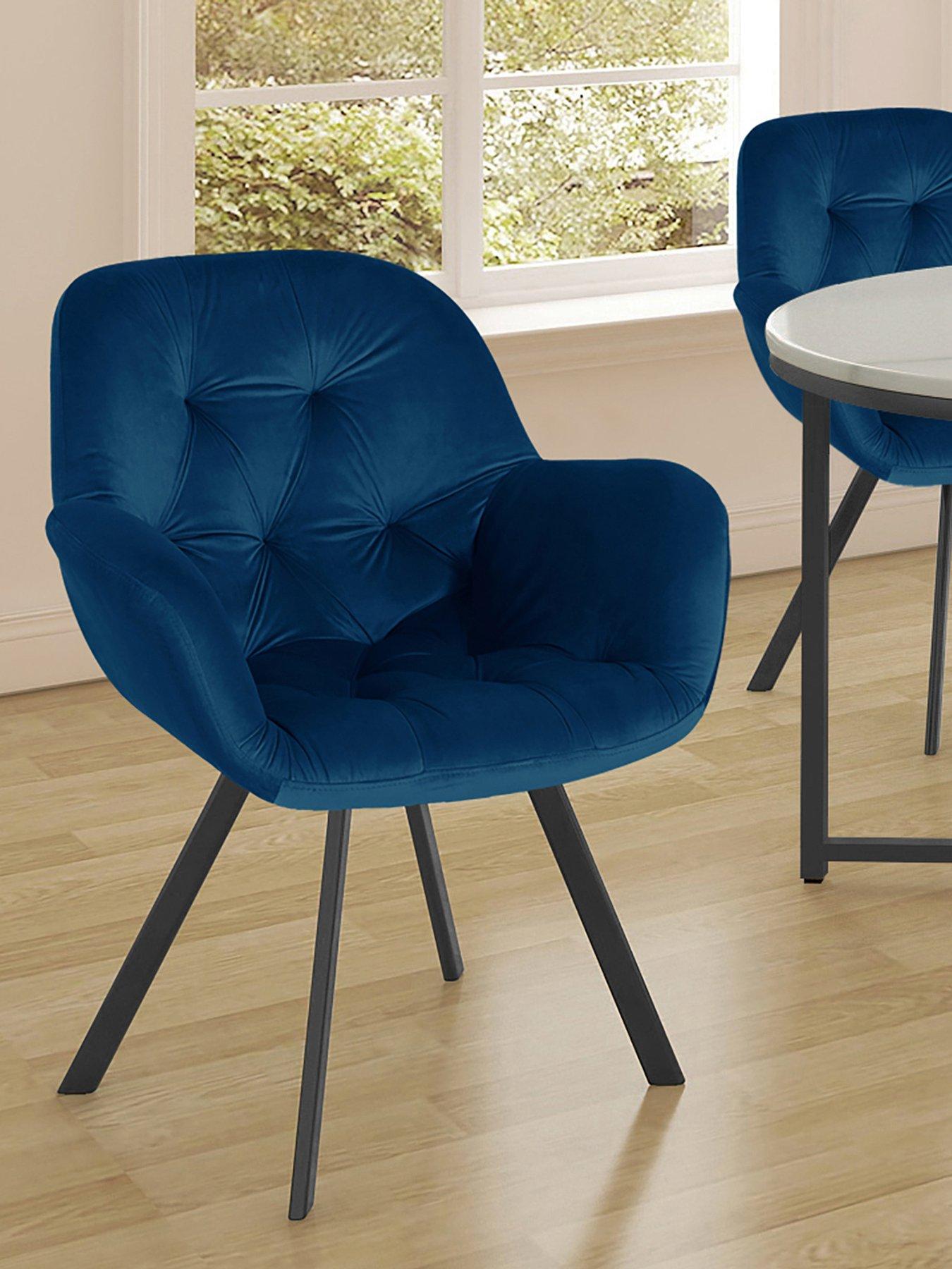 Dorel Home Elli Set of 2 Velvet Dining Chairs