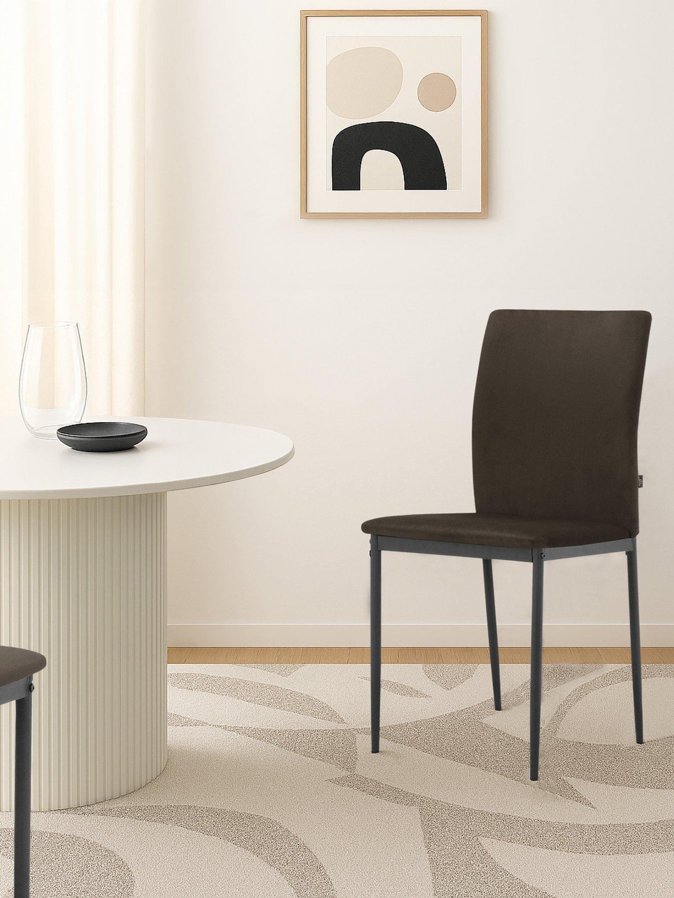 Dorel Home Pavia Set of 2 Velvet Dining Chairs