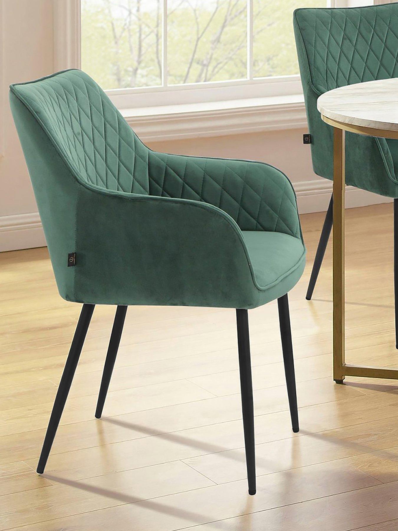 Dorel Home Elvira Set of 2 Velvet Dining Chairs