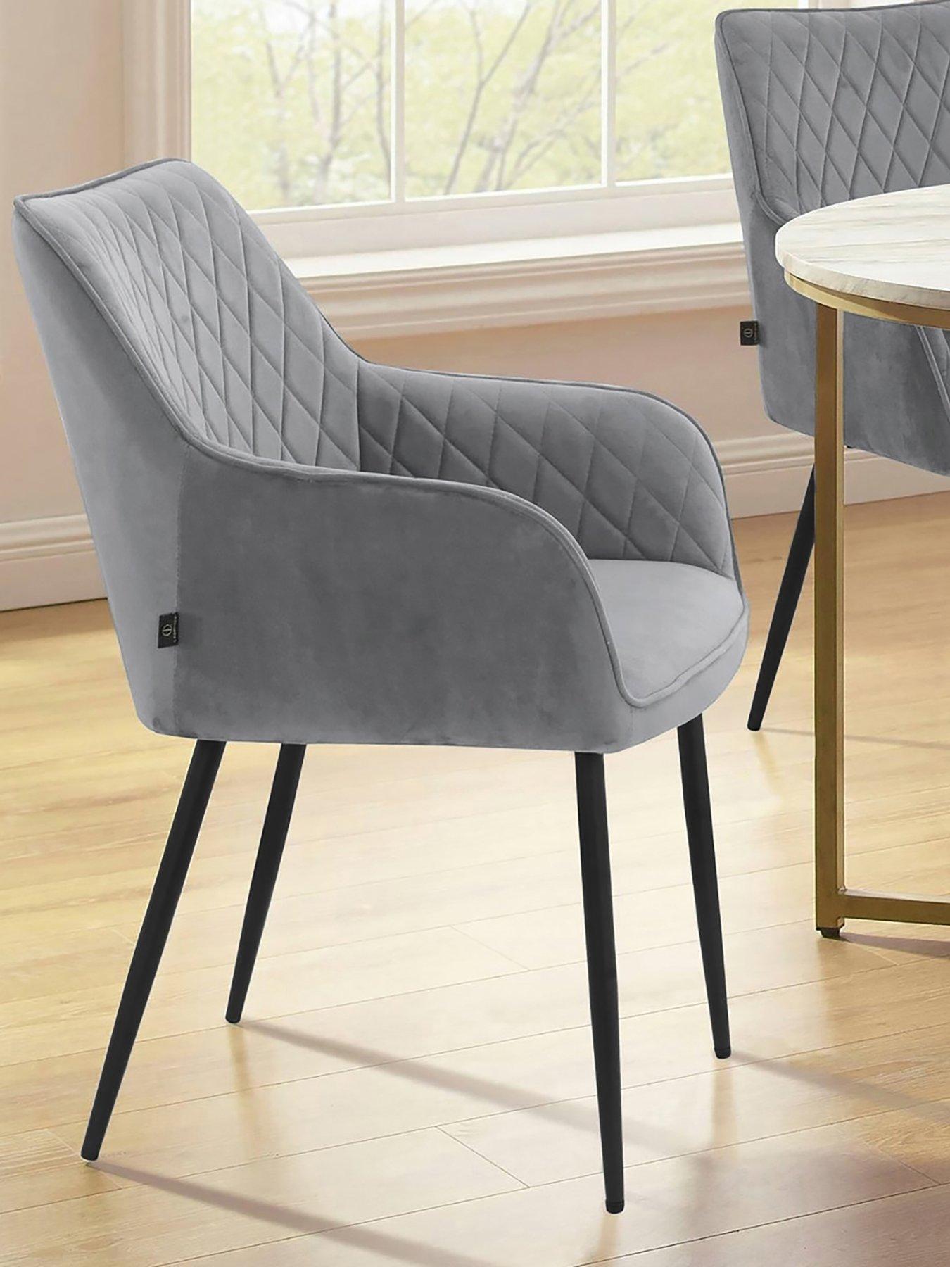 Dorel Home Elvira Set of 2 Velvet Dining Chairs