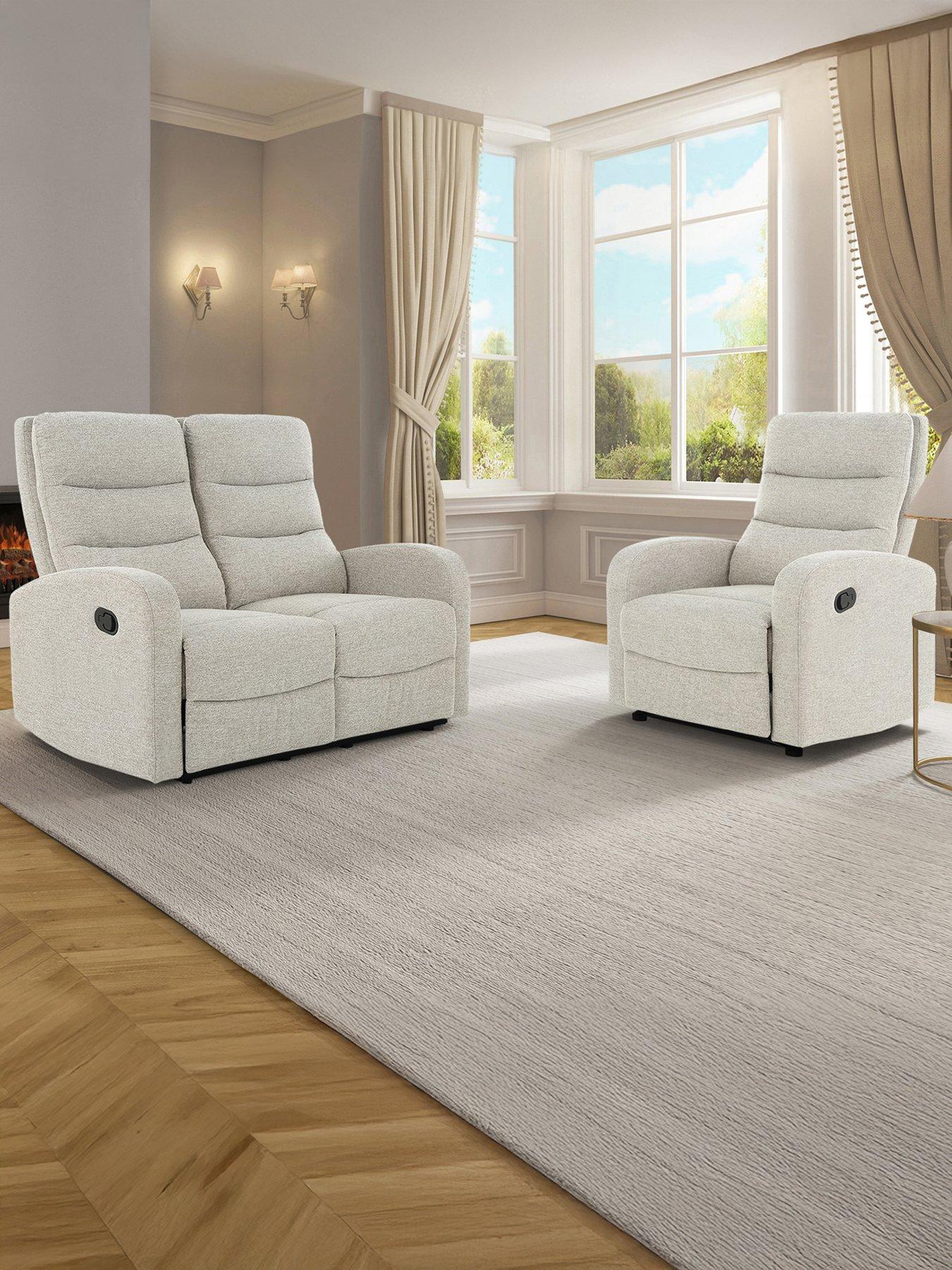 Image 1 of 7 of Dorel Home Rena Fabric Manual Recliner Armchair