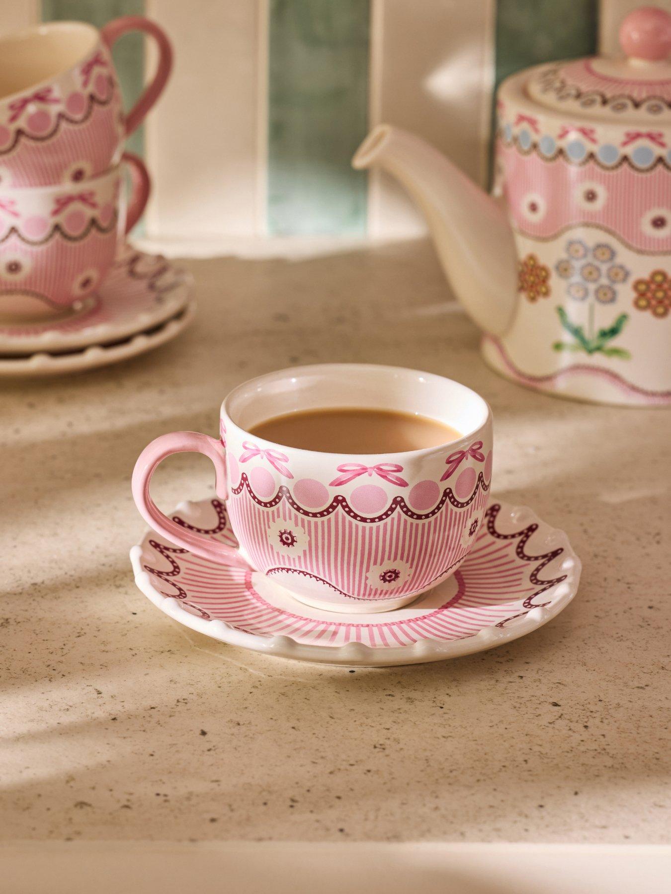 Cath Kidston Spitalfields Silk Teacup  &  Saucer