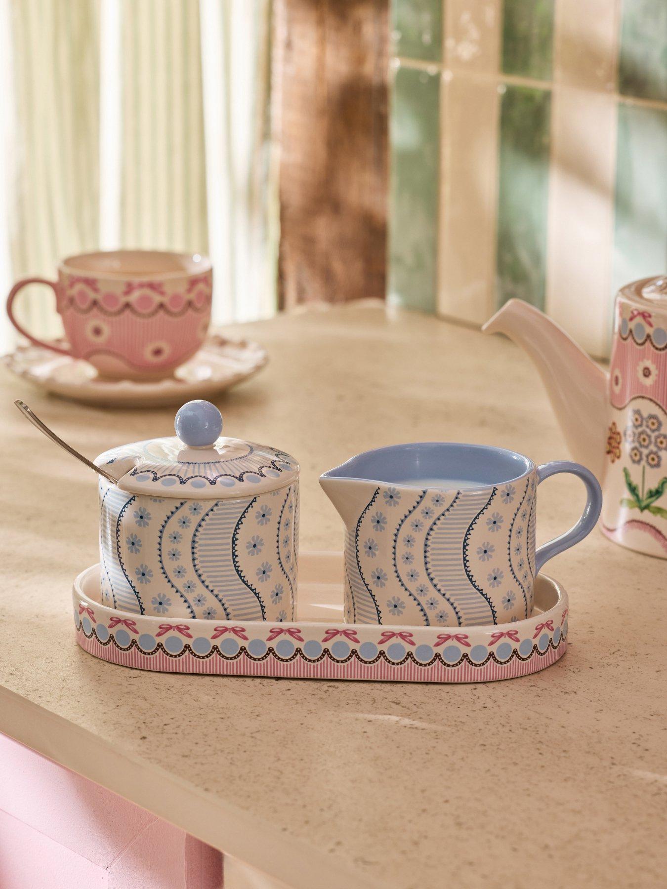 Cath Kidston Spitalfields Silk Sugar and Milk Jug Set