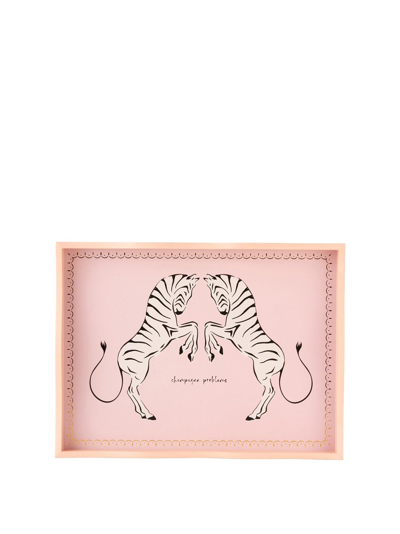 Yvonne Ellen Rectangular Tray Zebra