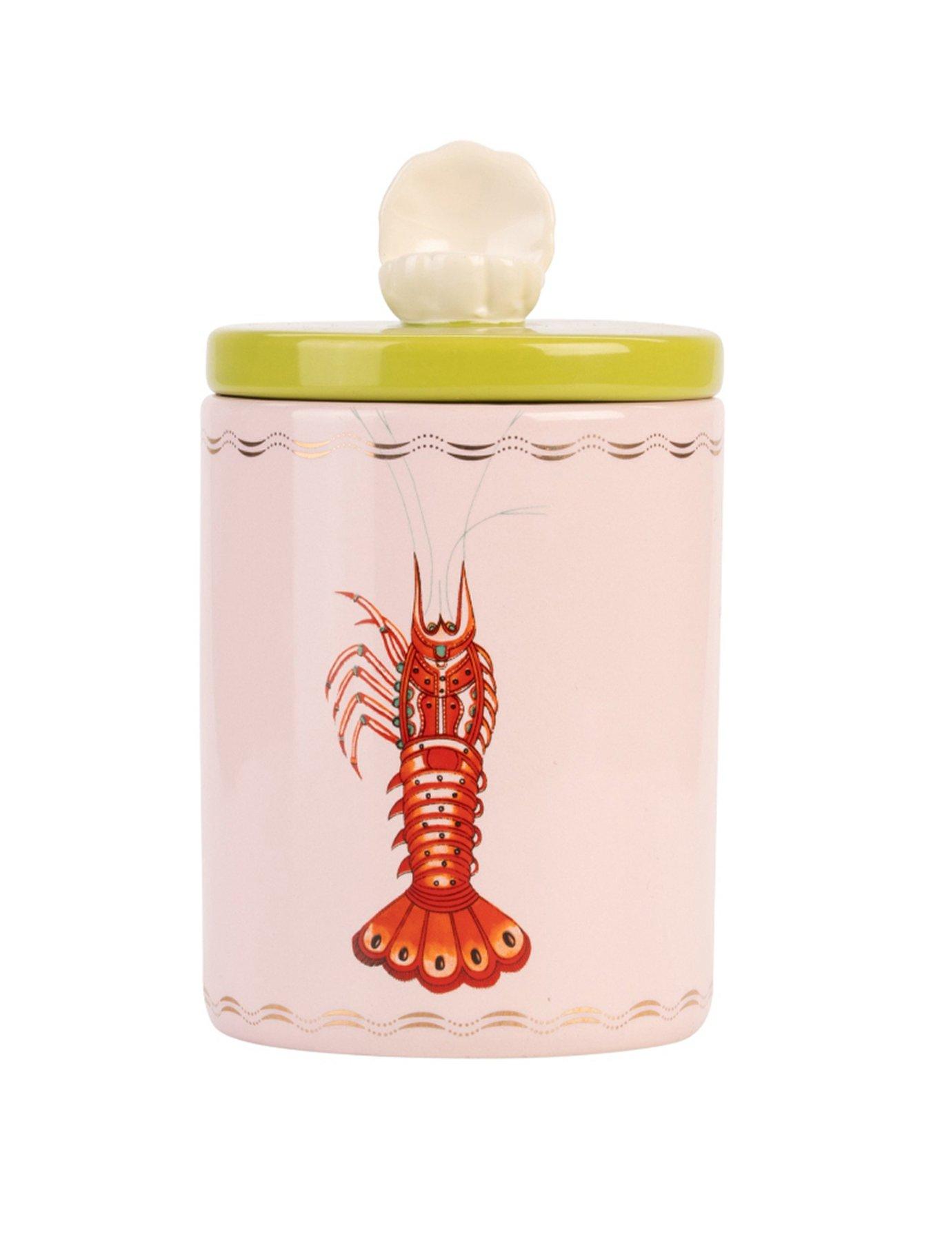 Yvonne Ellen Storage Jar Med Lobster