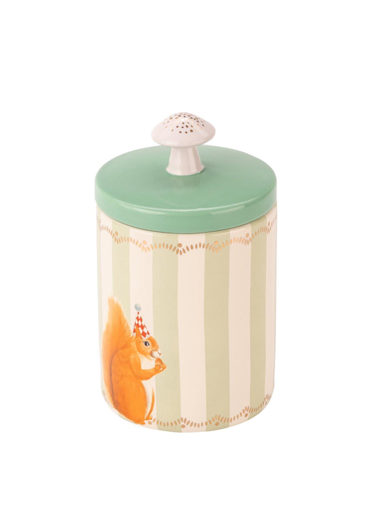 Image 2 of 3 of Yvonne Ellen Storage Jar Med Squirrel