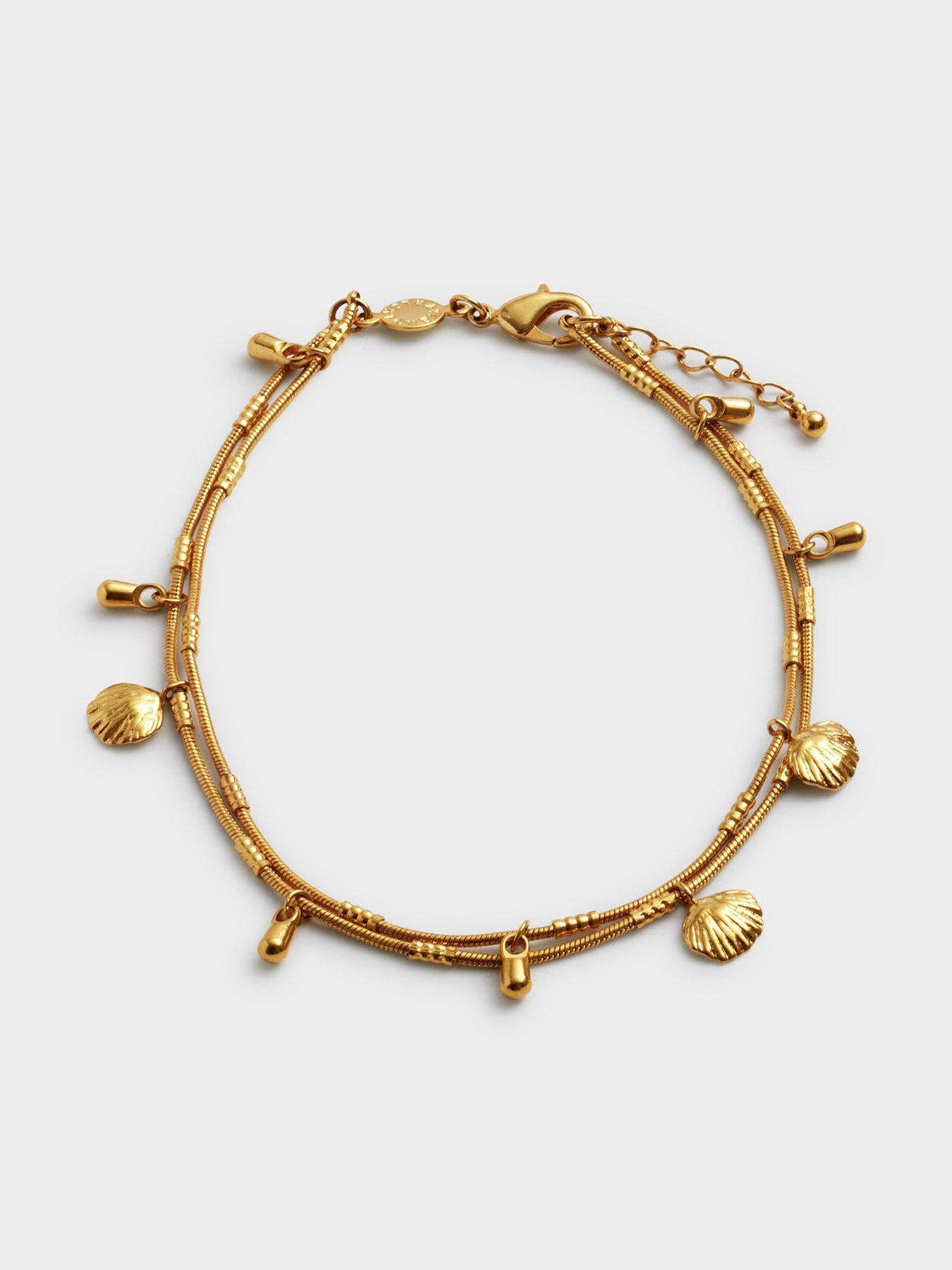 Image 2 of 5 of Katie Loxton COCHELLIA ANKLET , Gold Coated , 23cm + 3cm extender