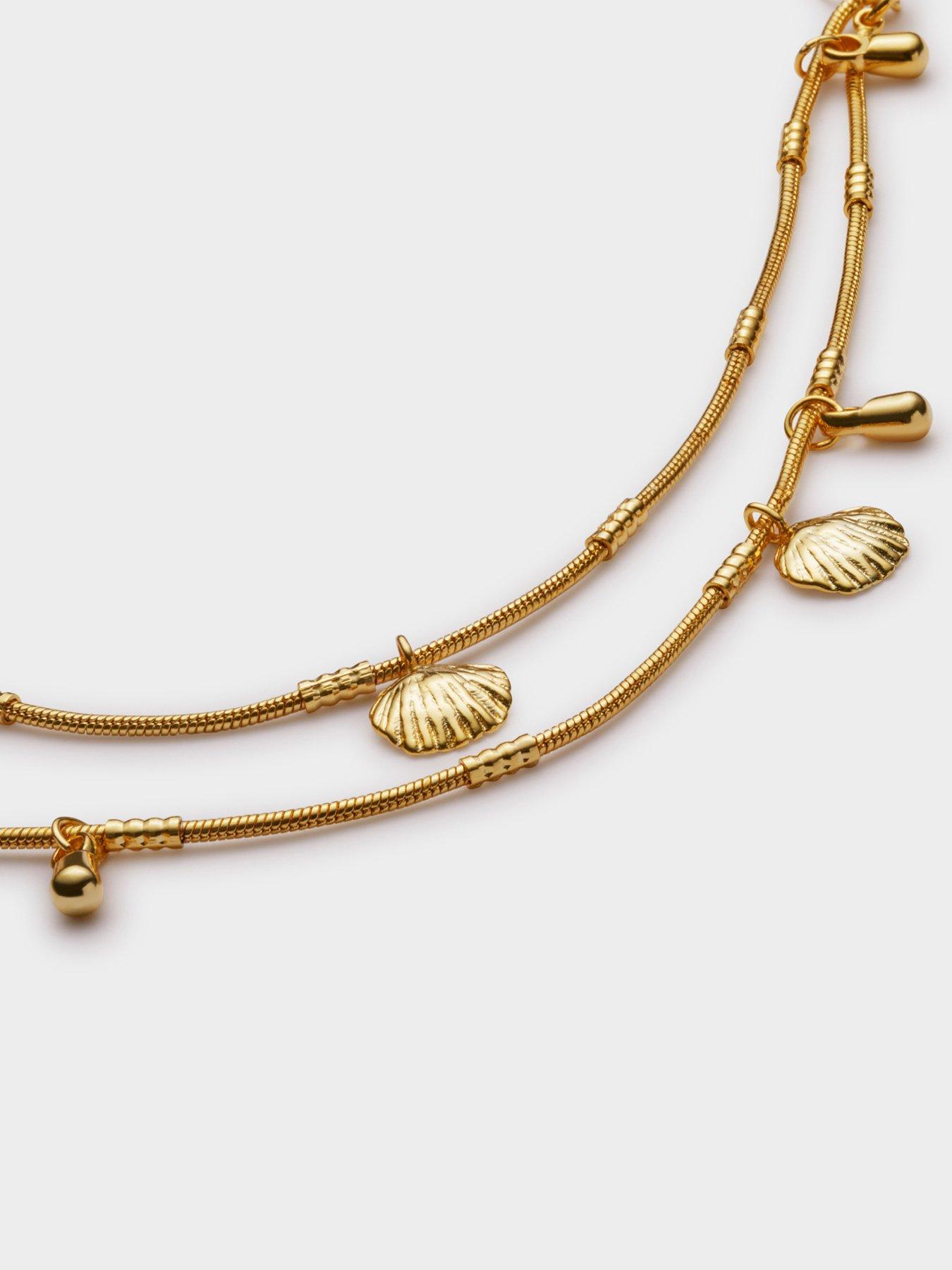 Image 4 of 5 of Katie Loxton COCHELLIA ANKLET , Gold Coated , 23cm + 3cm extender